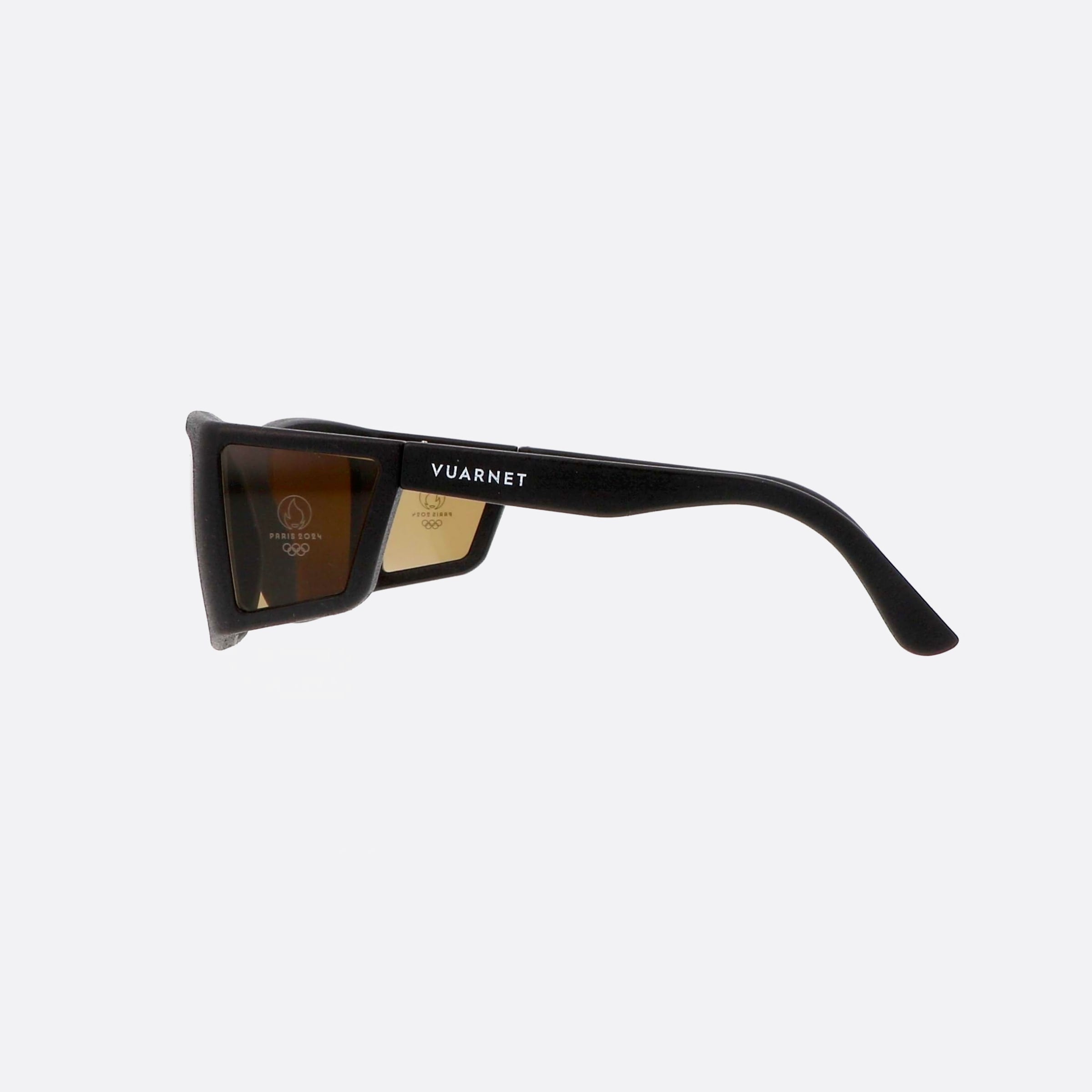 Vuarnet 57mm Oracles Vu40029i 02q Black Rectangle Men Sunglasses - Detail View