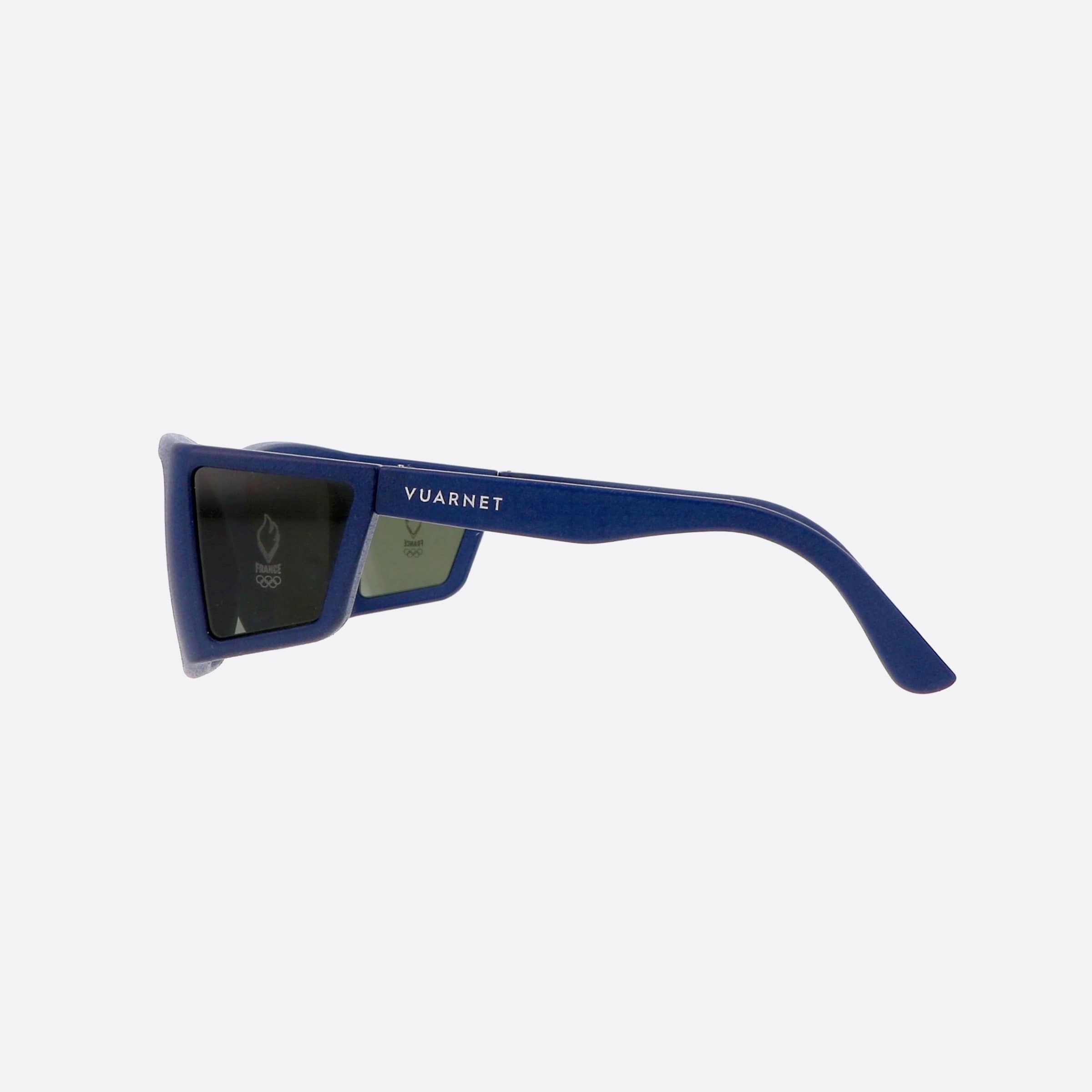 Vuarnet 57mm Oracles Vu40029i 91c Blue Rectangle Men Sunglasses - Detail View