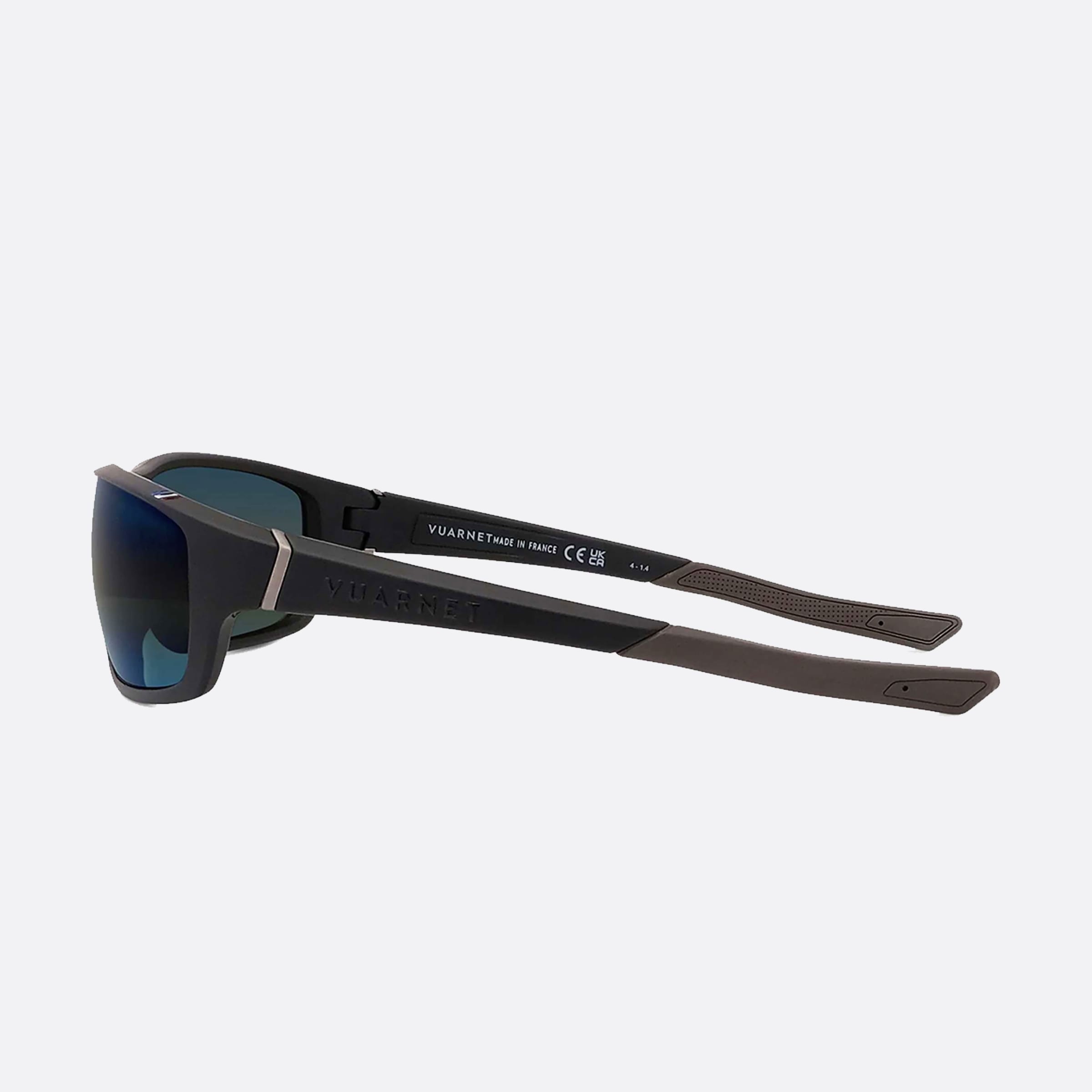 Vuarnet 62mm Racing Vu40020u 02w Black Rectangle Unisex Sunglasses - Detail View