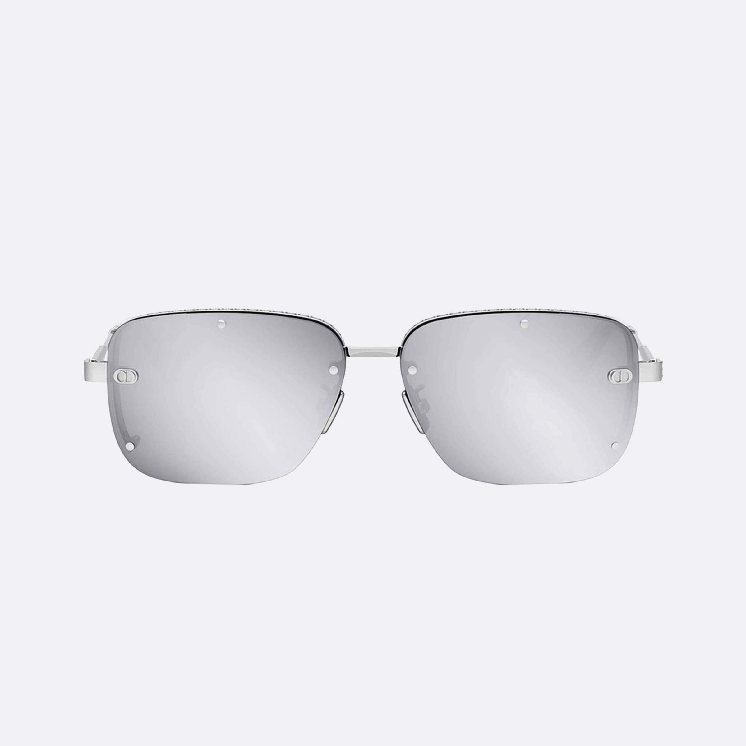 Dior 58mm Neodior S4u F0a4 Silver Men Sunglasses - Side View