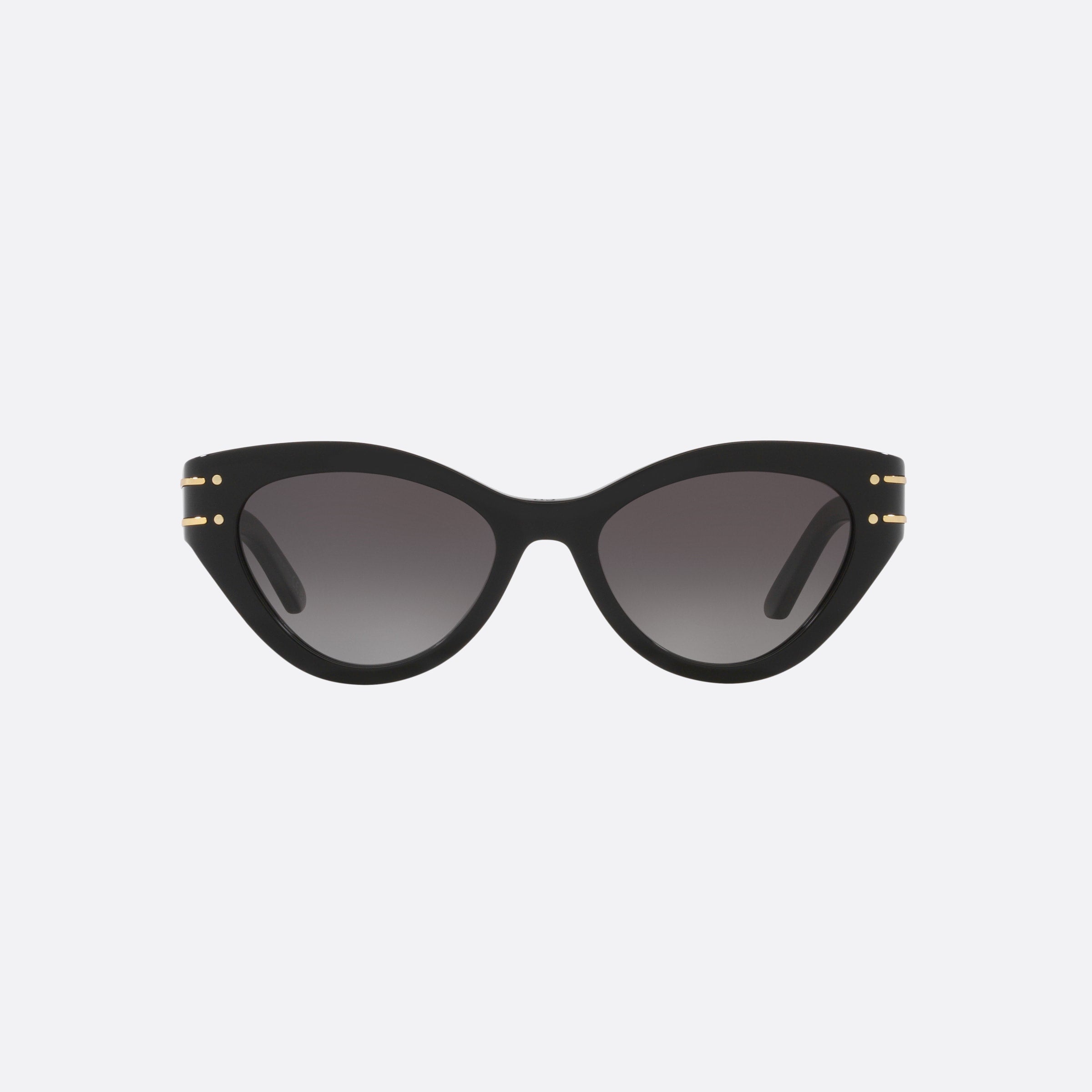 Dior 52mm Diorsignature B7i 10a1 Gold Cat Eye Women Sunglasses - Side View