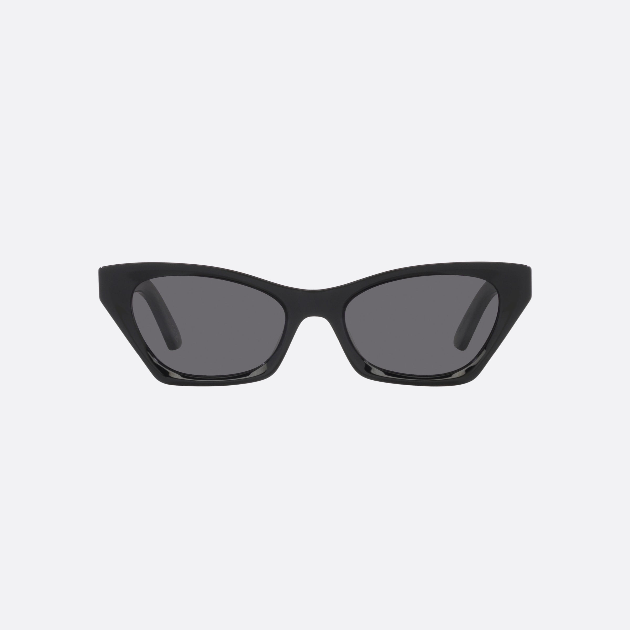 Dior 53mm Diormidnight 10a0 Black Butterfly Women Sunglasses - Side View