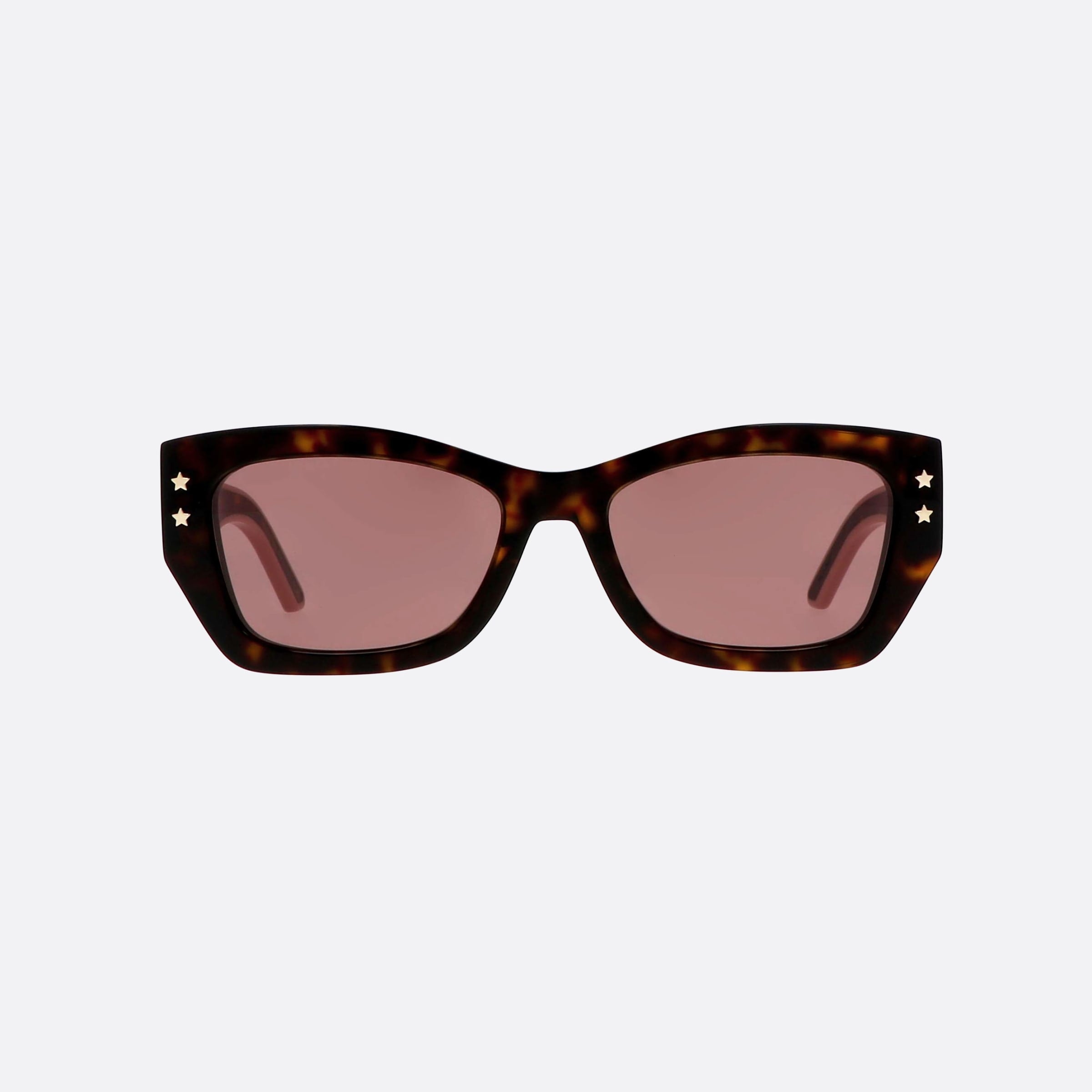 Dior 53mm Pacific S2u 25d0 Havana Squared Women Sunglasses - Side View
