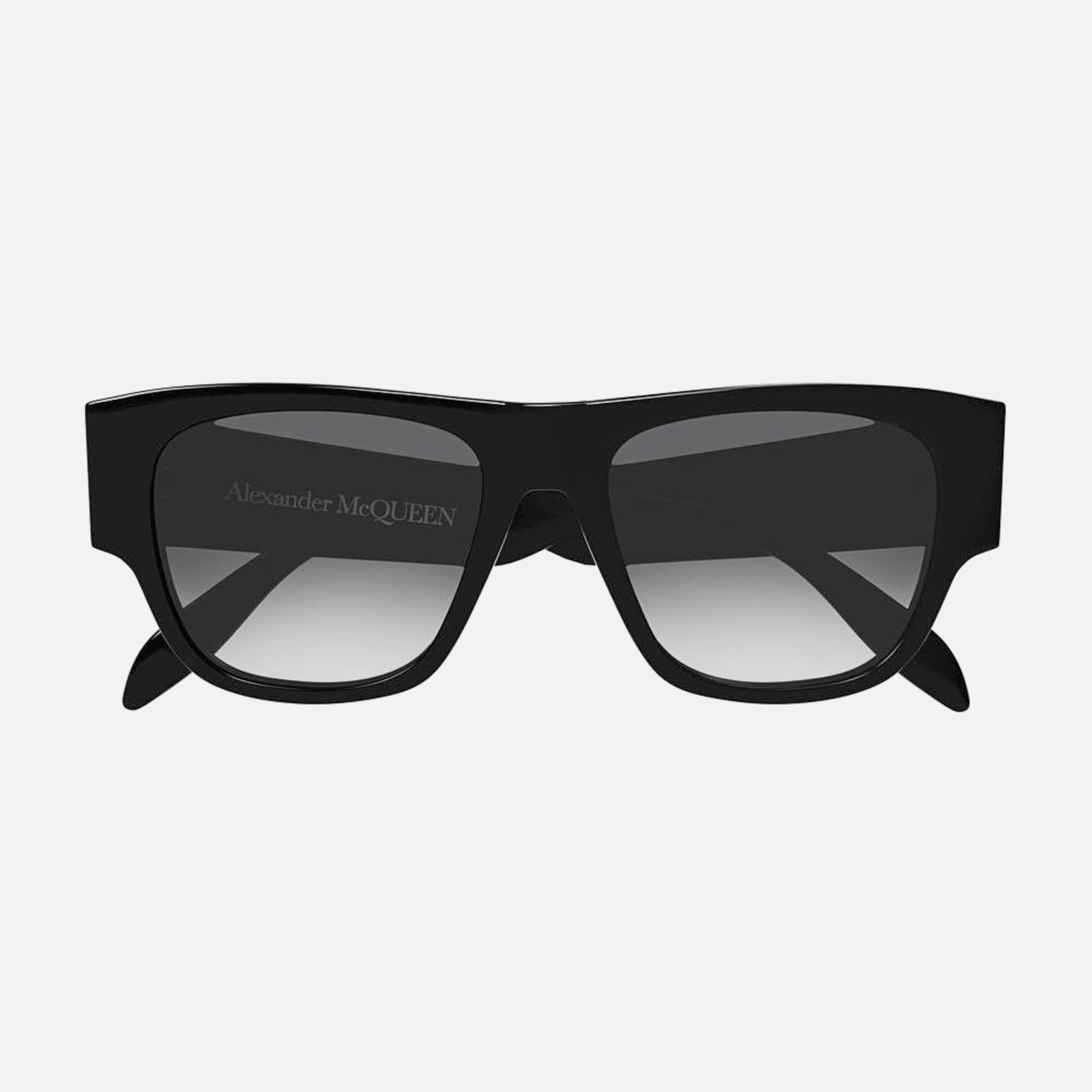 Alexander 54mm Mcqueen Black Geometric Man Sunglasses - Main View