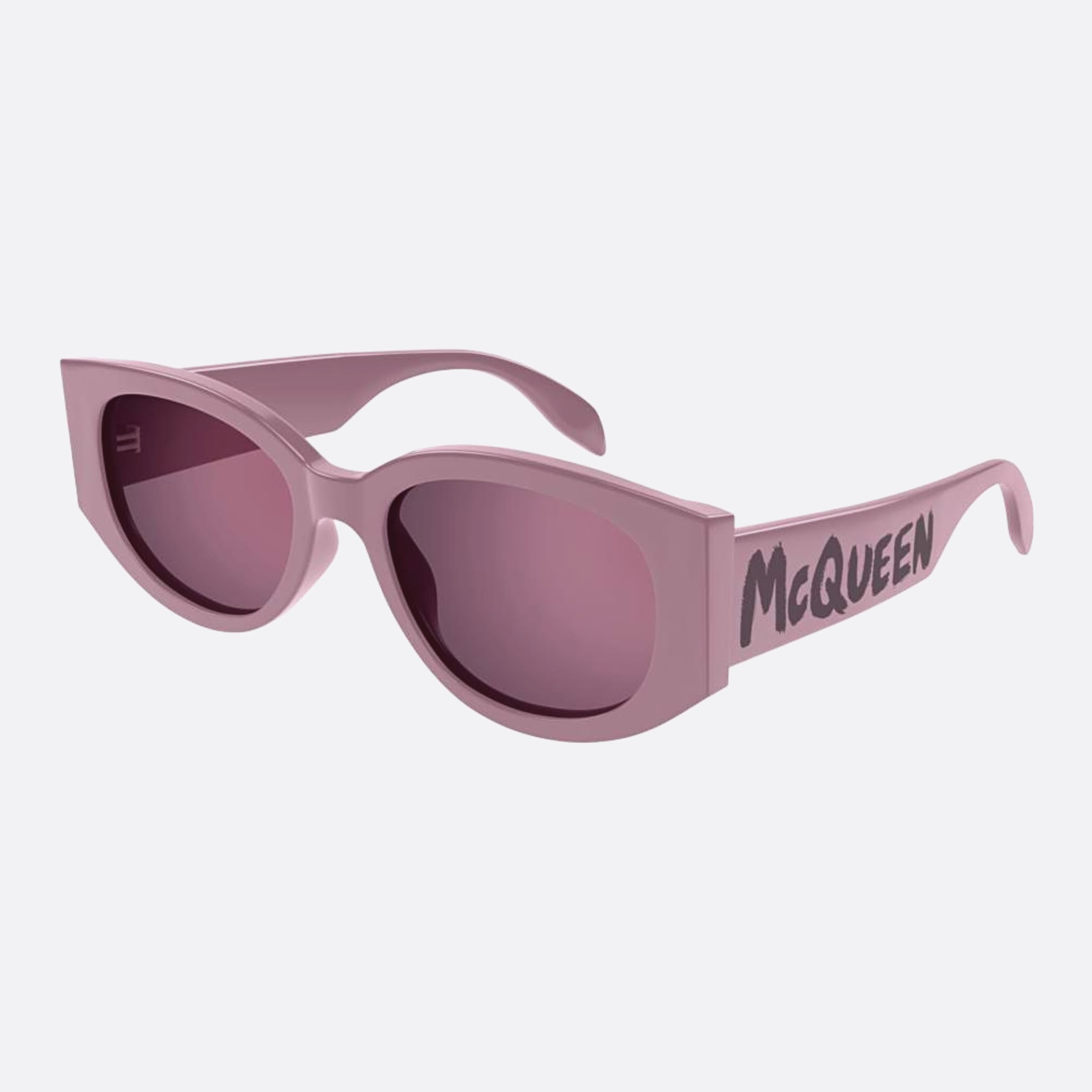 Alexander 54mm Mcqueen Pkvi Pink Oval Woman Sunglasses - Side View