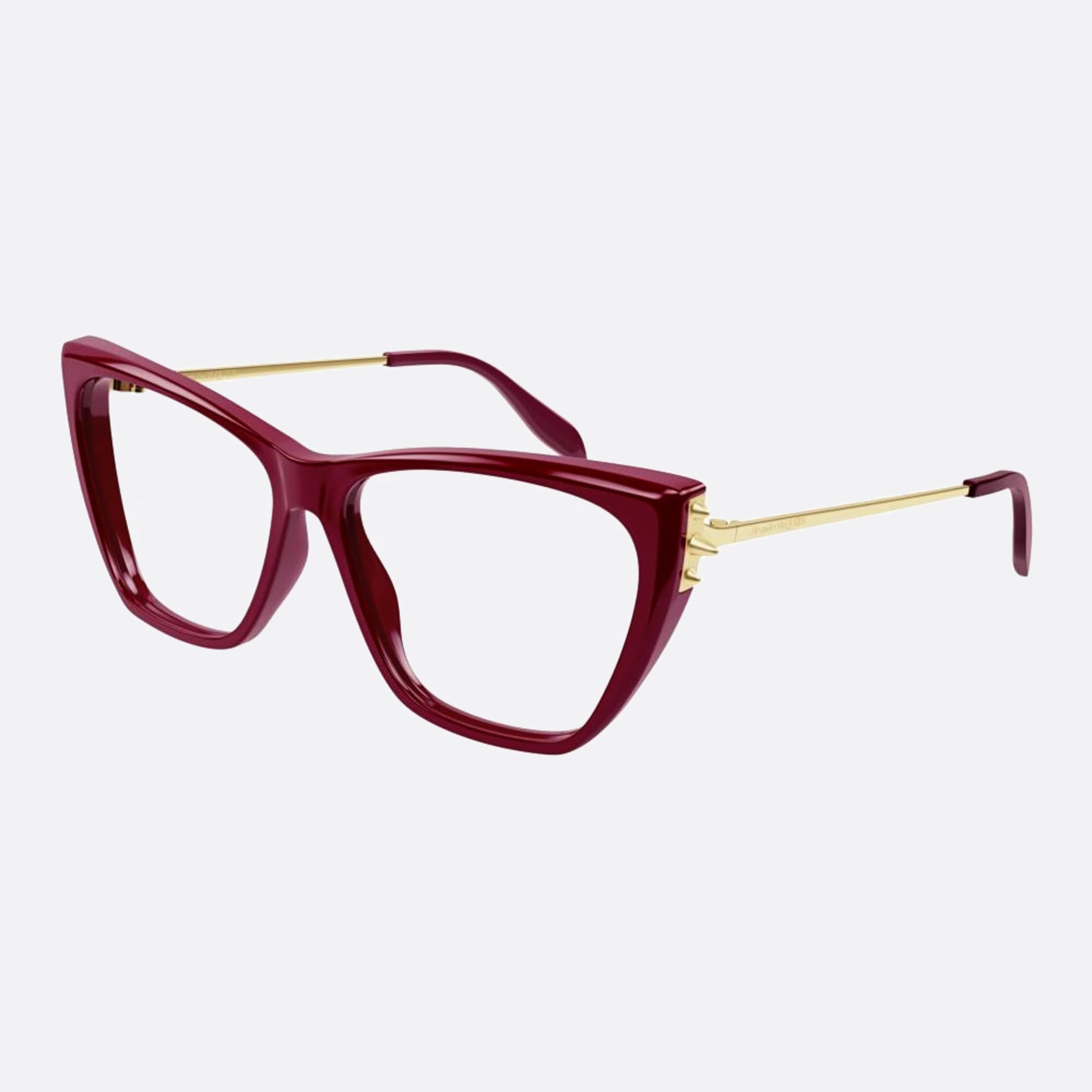 Alexander 55mm Mcqueen Red Visor Woman Eyeglasses - Side View