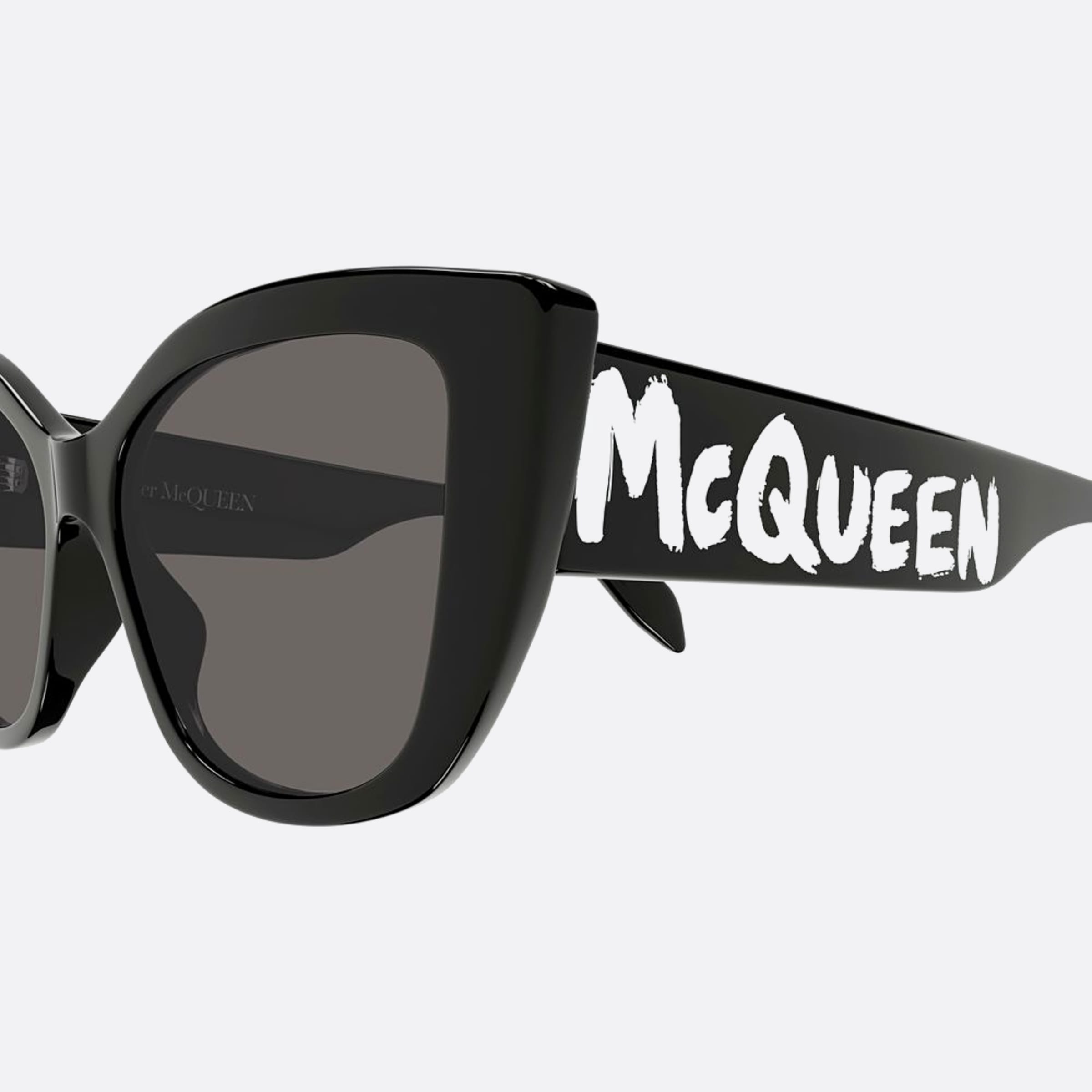 Alexander 54mm Mcqueen Black Cat Eye Woman Sunglasses - Detail View