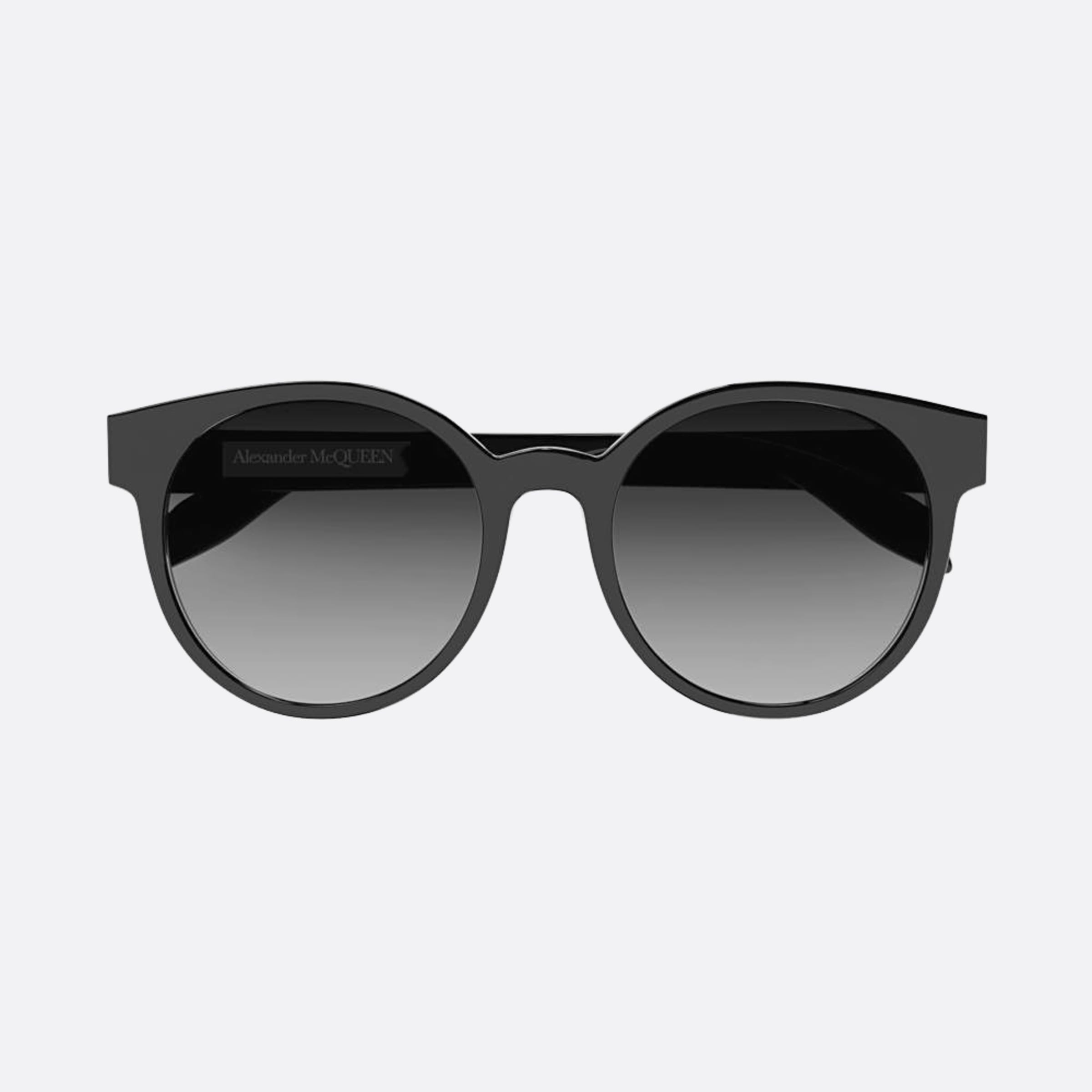 Alexander 55mm Mcqueen Am0349sa Black Round Woman Sunglasses - Main View