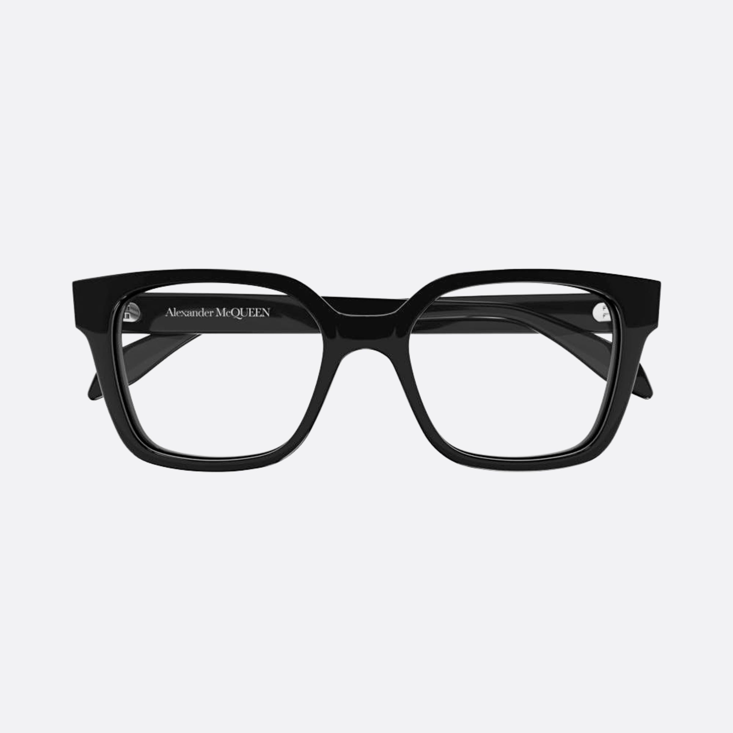 Alexander 52mm Mcqueen Black Geometric Men Eyeglasses - Main View