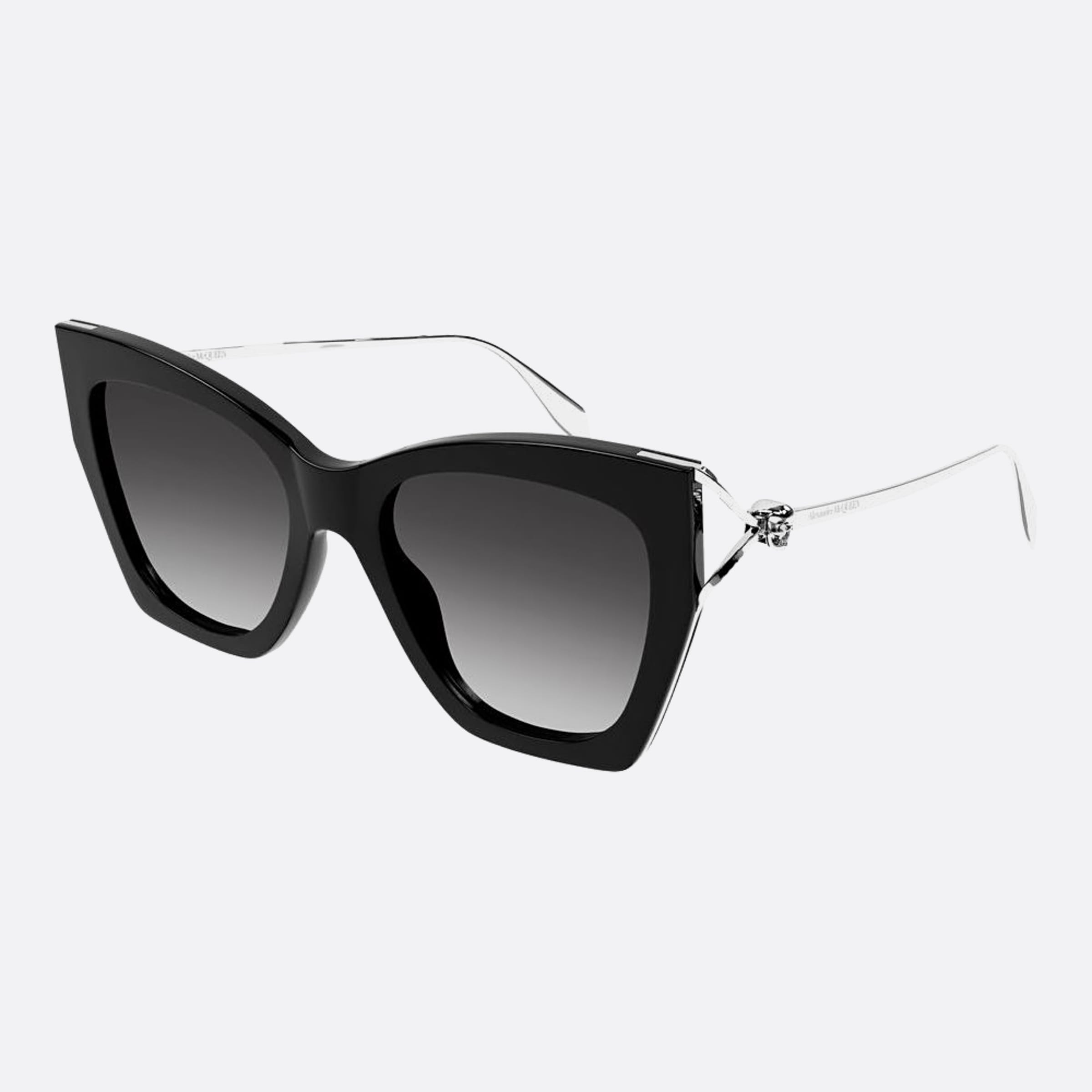 Alexander 53mm Mcqueen Black Butterfly Woman Sunglasses - Side View