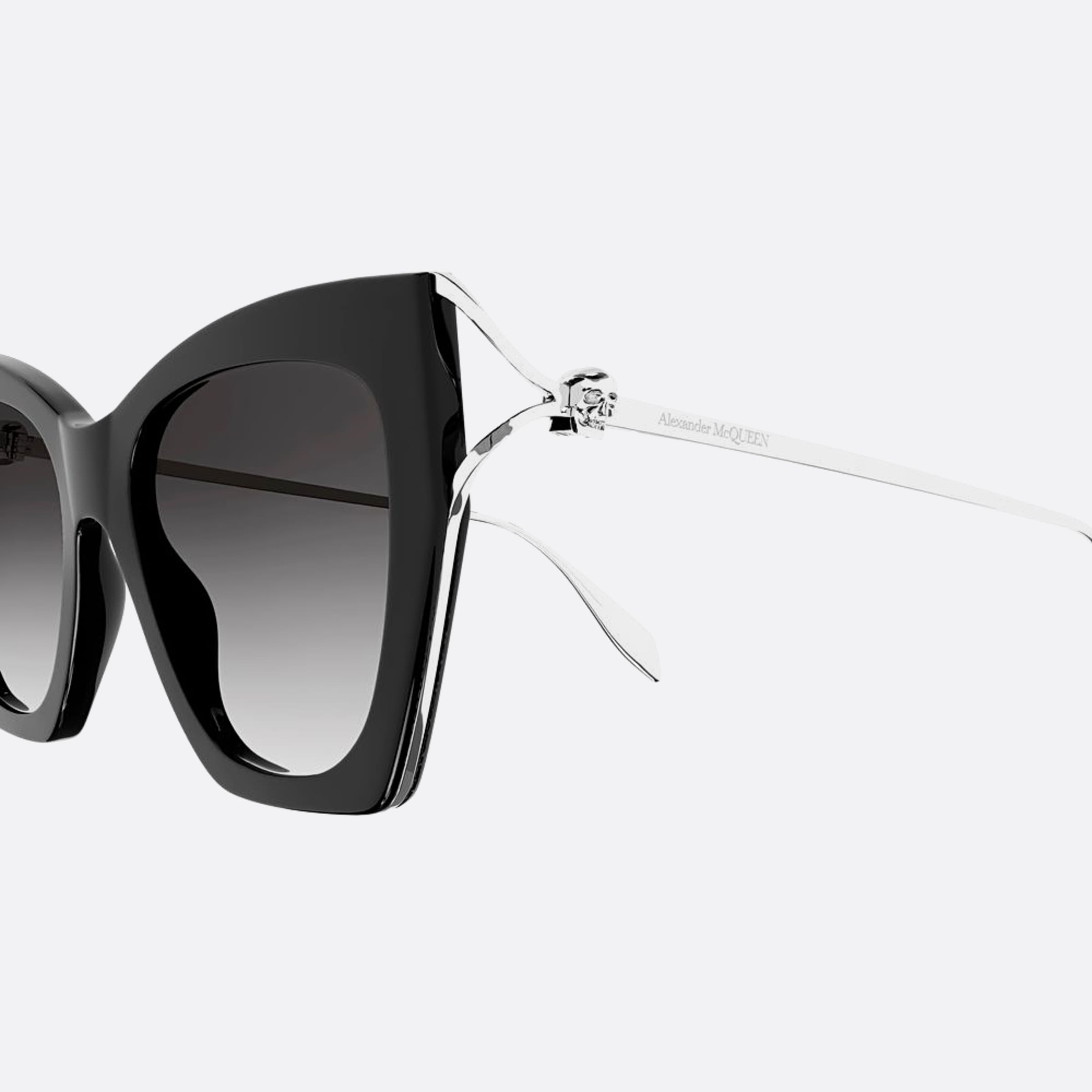 Alexander 53mm Mcqueen Black Butterfly Woman Sunglasses - Detail View