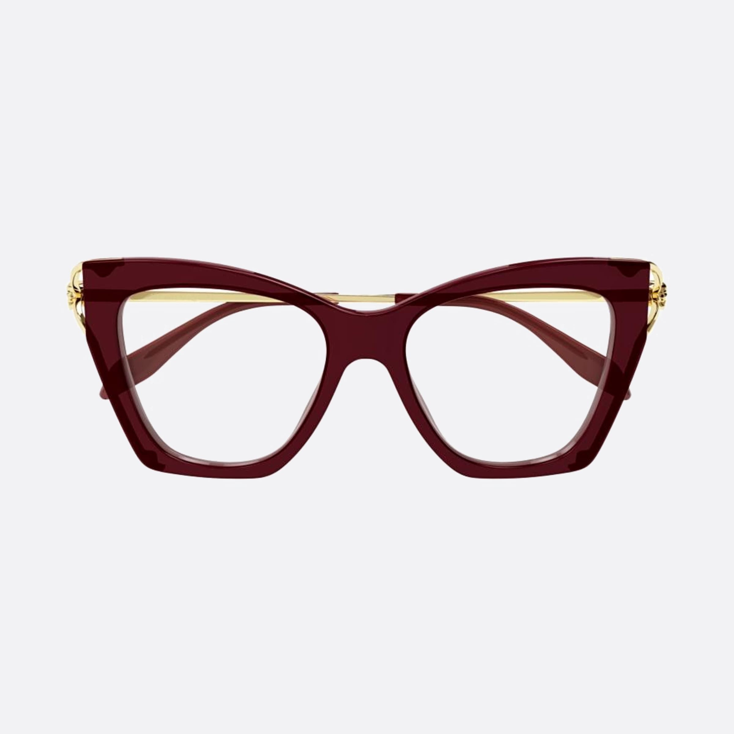 Alexander 51mm Mcqueen Red Squared Woman Eyeglasses - Main View