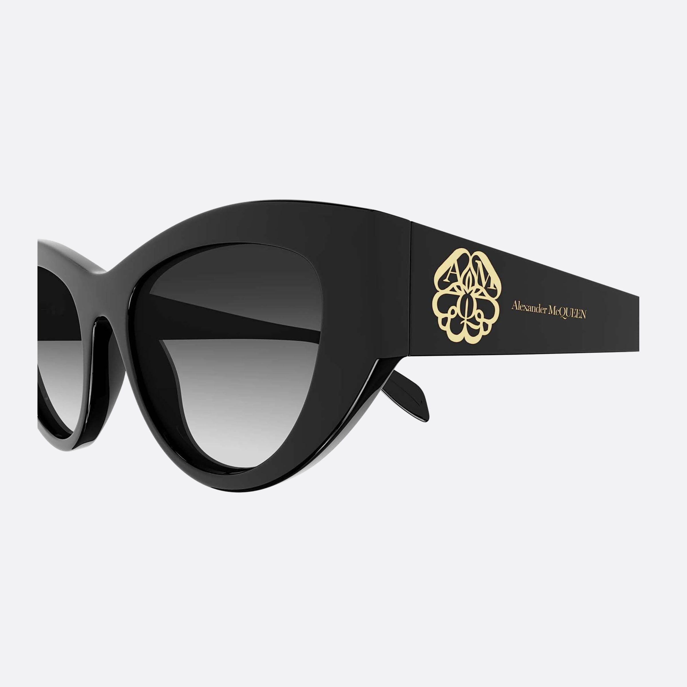 Alexander 54mm Mcqueen Black Cat Eye Woman Sunglasses - Detail View
