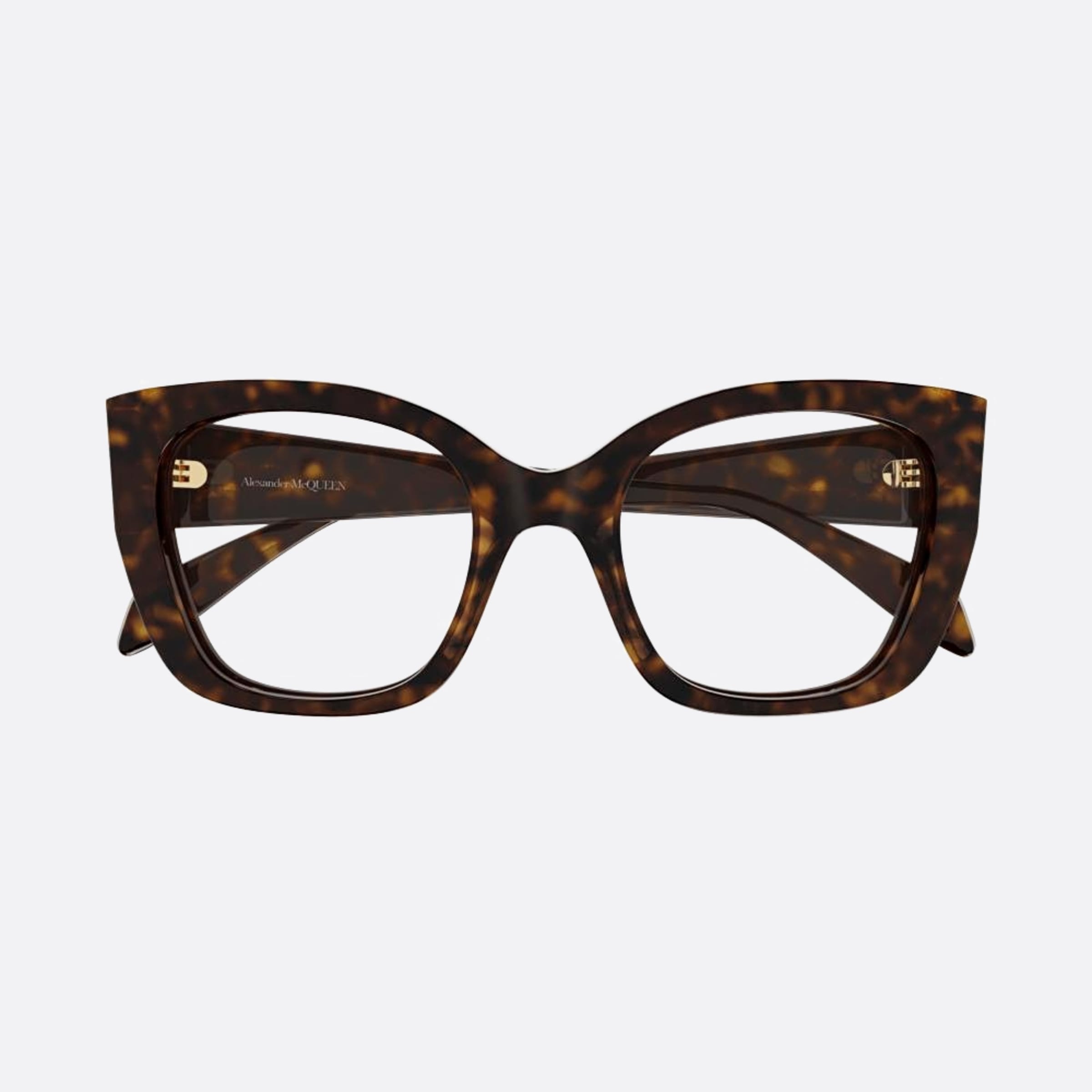 Alexander 52mm Mcqueen Havana Squared Woman Eyeglasses - Main View