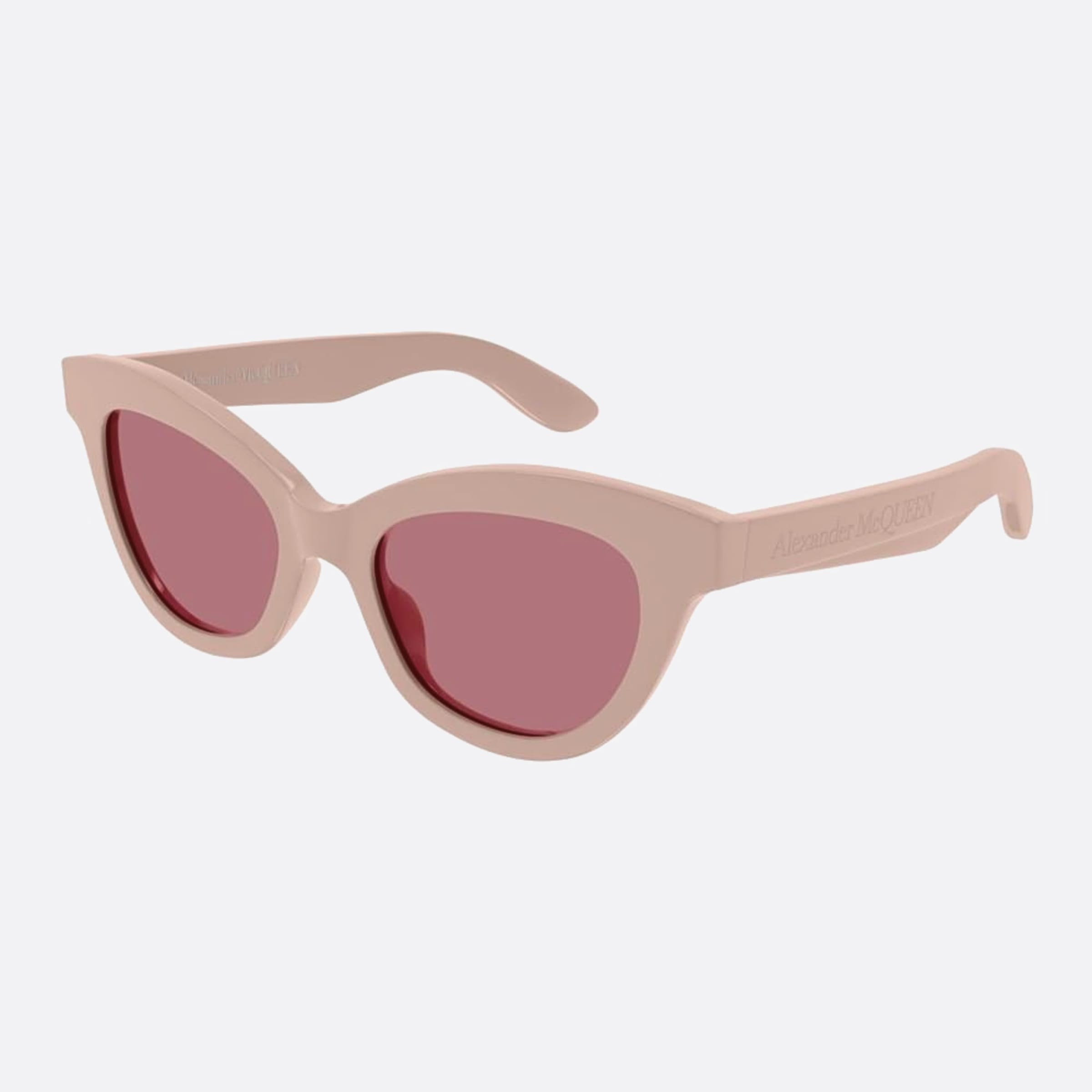 Alexander 51mm Mcqueen Pink Cat Eye Women Sunglasses - Side View