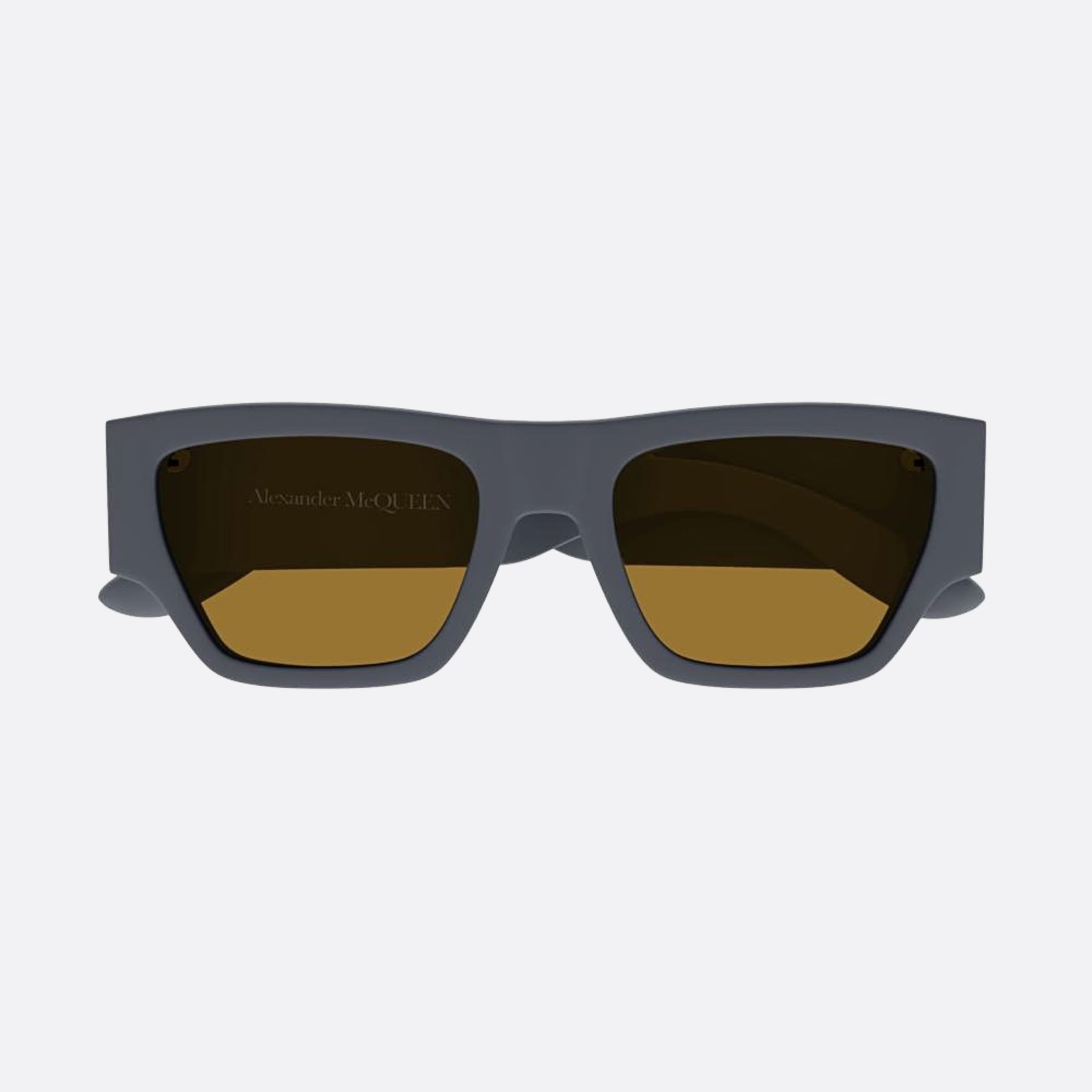 Alexander 55mm Mcqueen Grey Squared Man Sunglasses - Main View