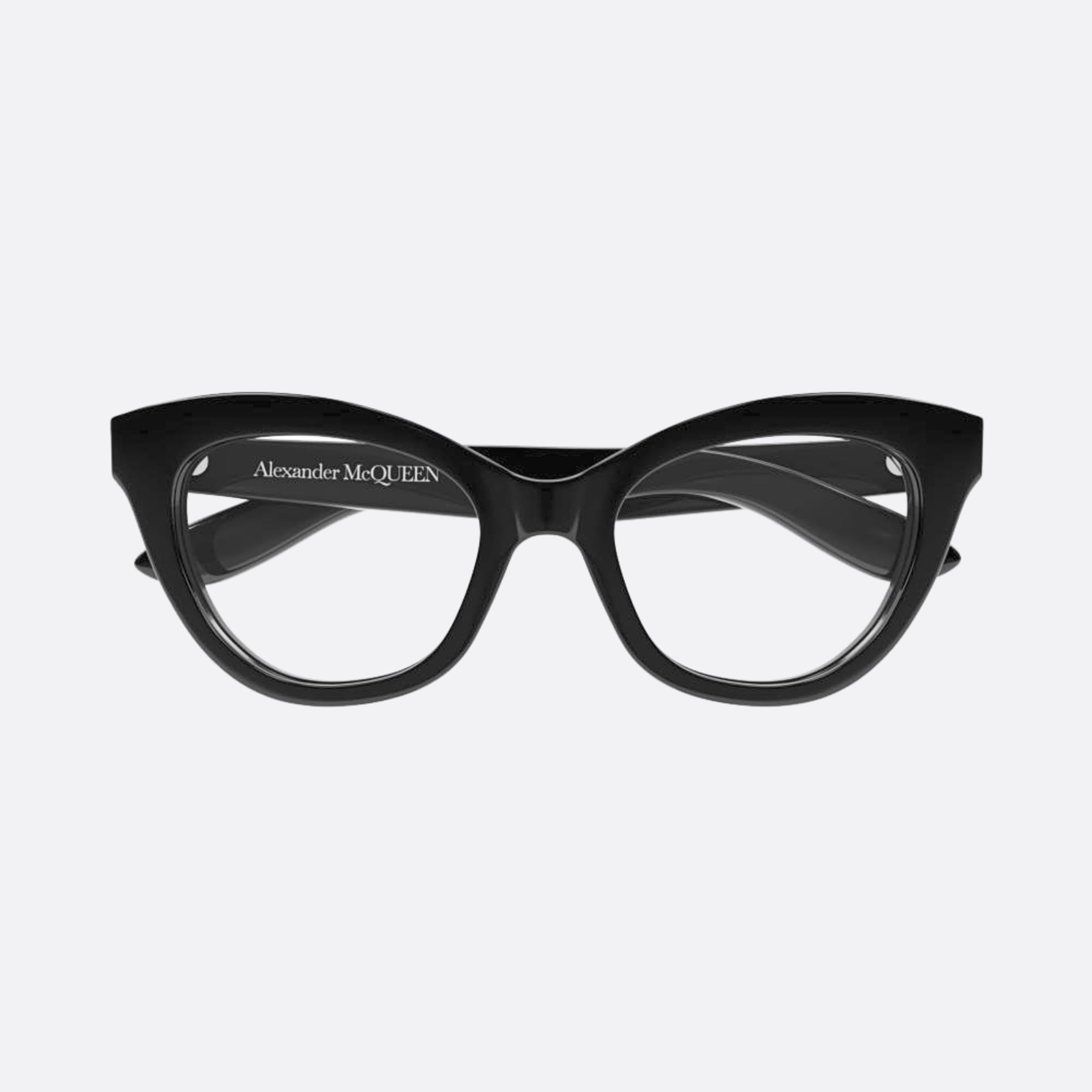 Alexander 52mm Mcqueen Black Squared Woman Eyeglasses - Main View