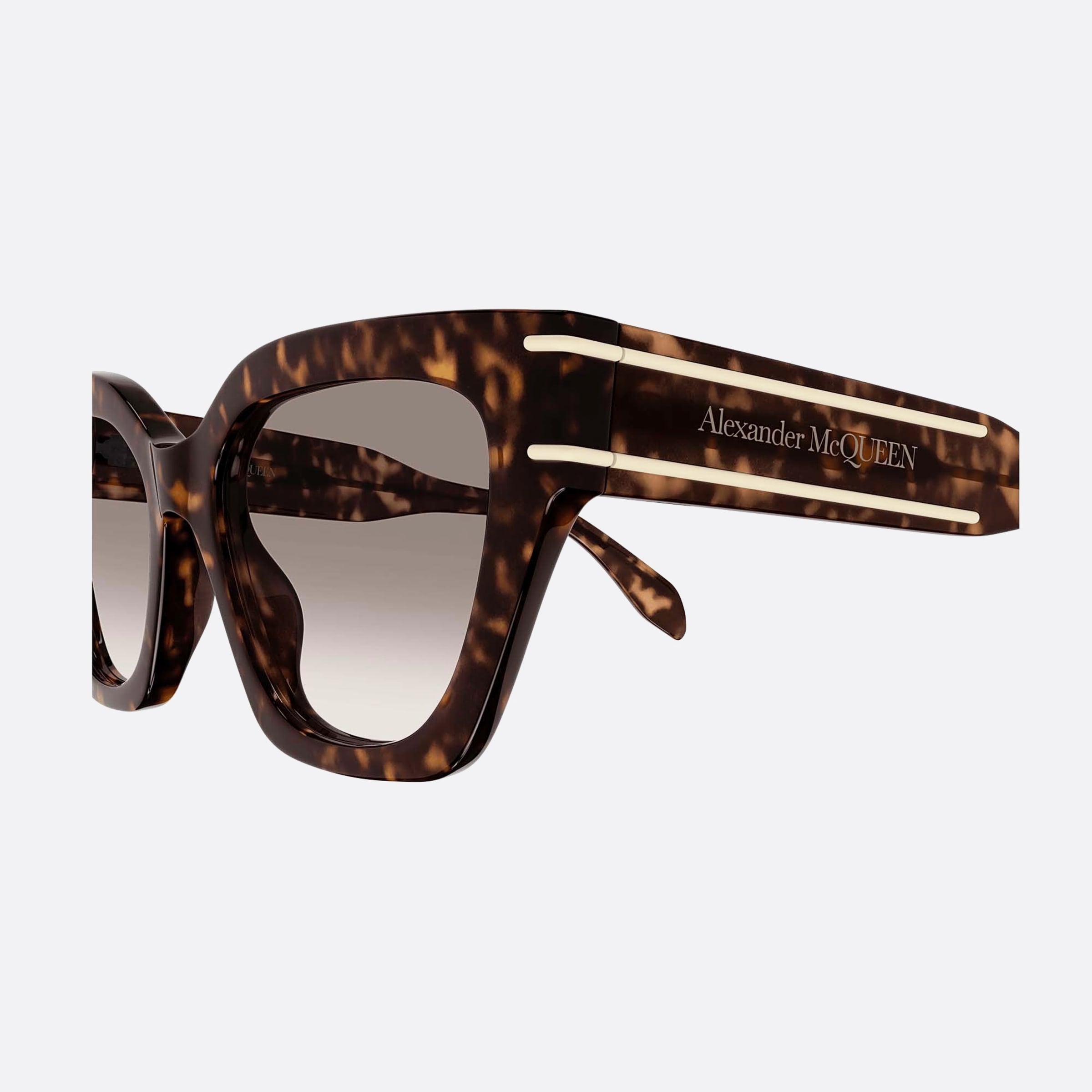 Alexander 53mm Mcqueen Havana Cat Eye Woman Sunglasses - Detail View