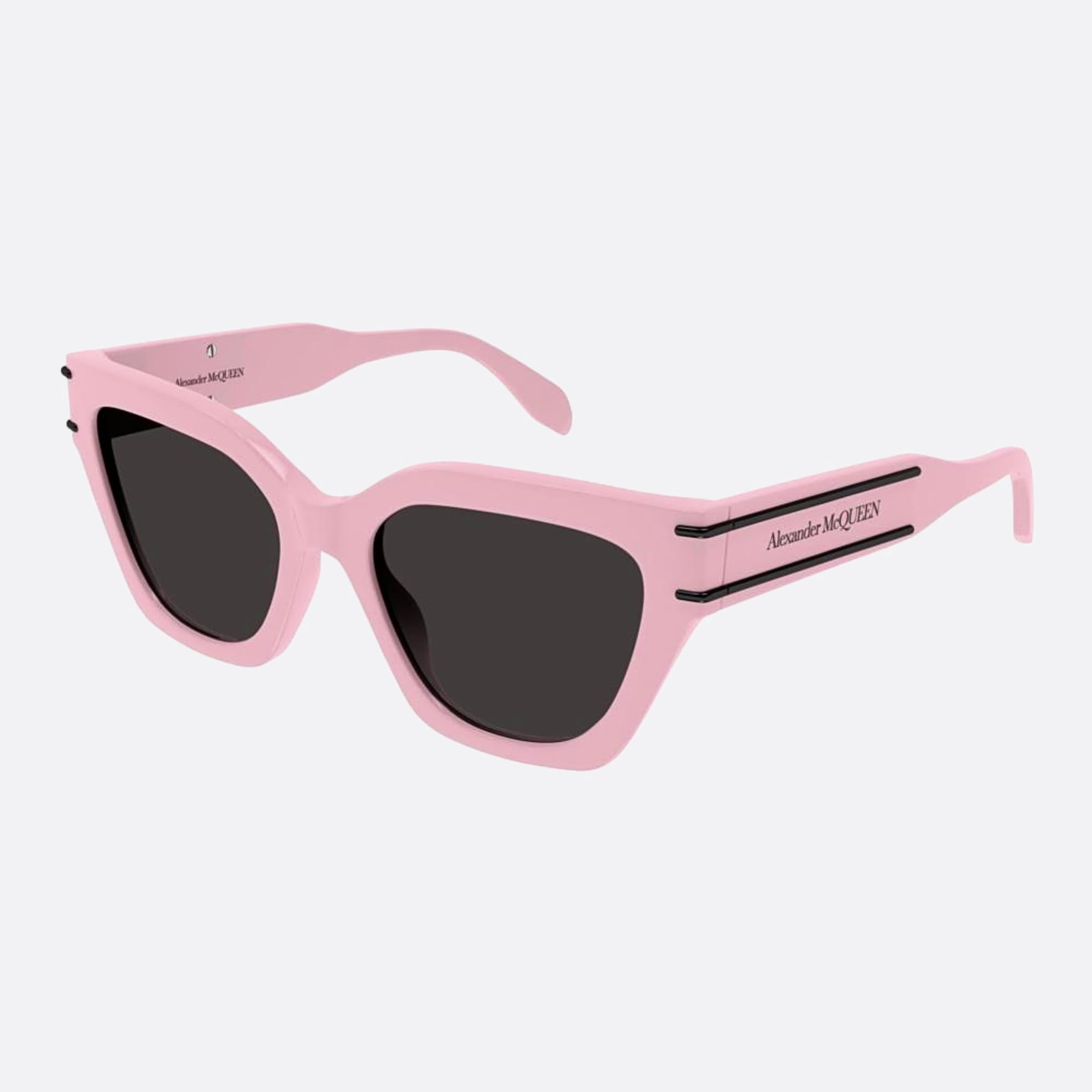 Alexander 53mm Mcqueen Pink Cat Eye Women Sunglasses - Side View