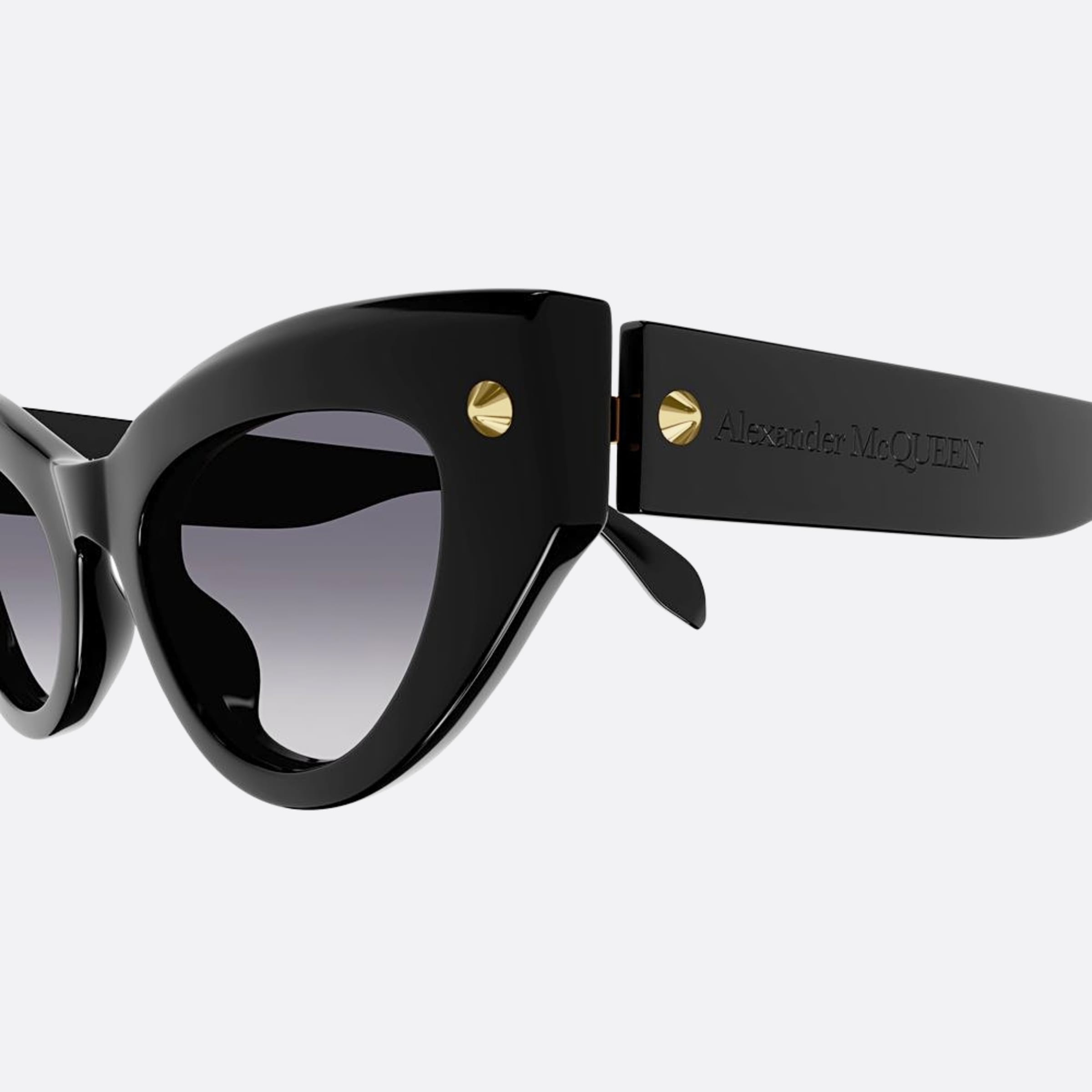 Alexander 52mm Mcqueen Black Cat Eye Woman Sunglasses - Detail View