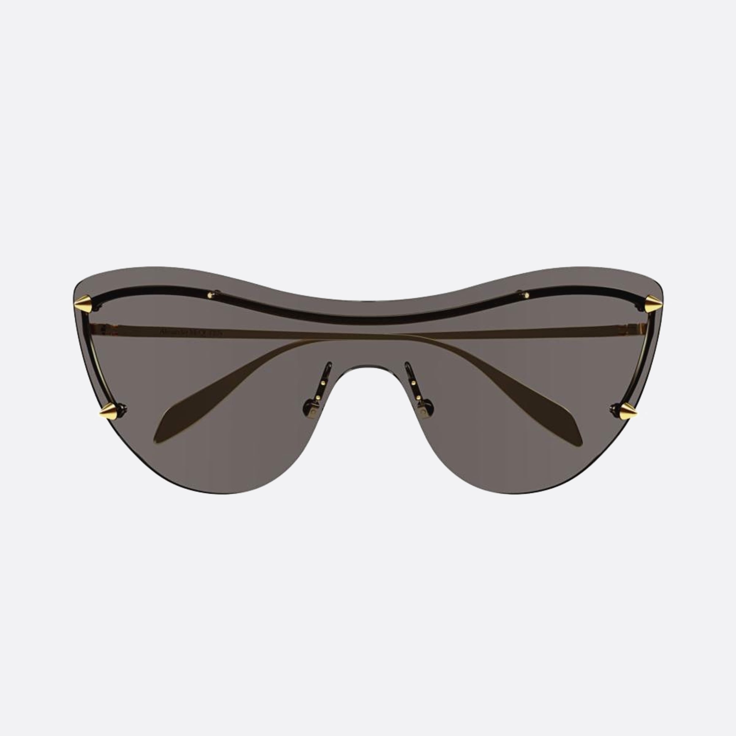 Alexander 99mm Mcqueen Gold Shield Woman Sunglasses - Main View