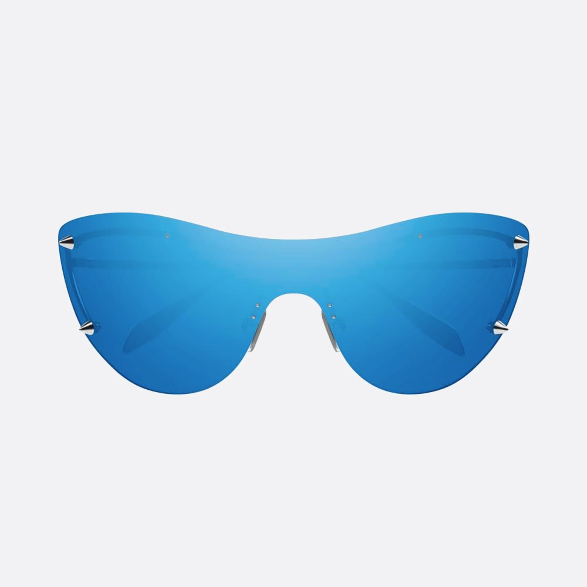 Alexander 99mm Mcqueen Silver Shield Woman Sunglasses - Main View