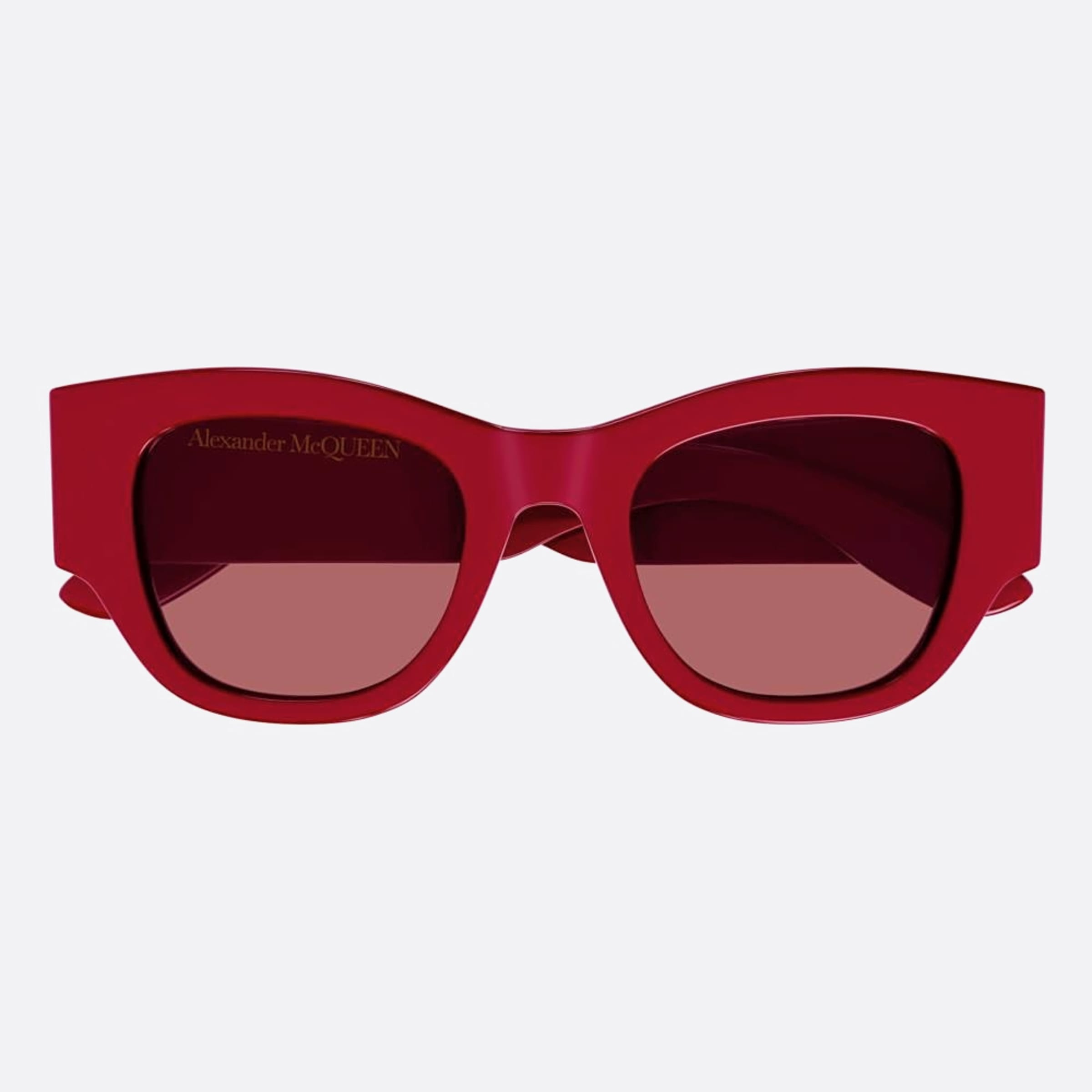 Alexander 50mm Mcqueen Red Squared Woman Sunglasses - Main View