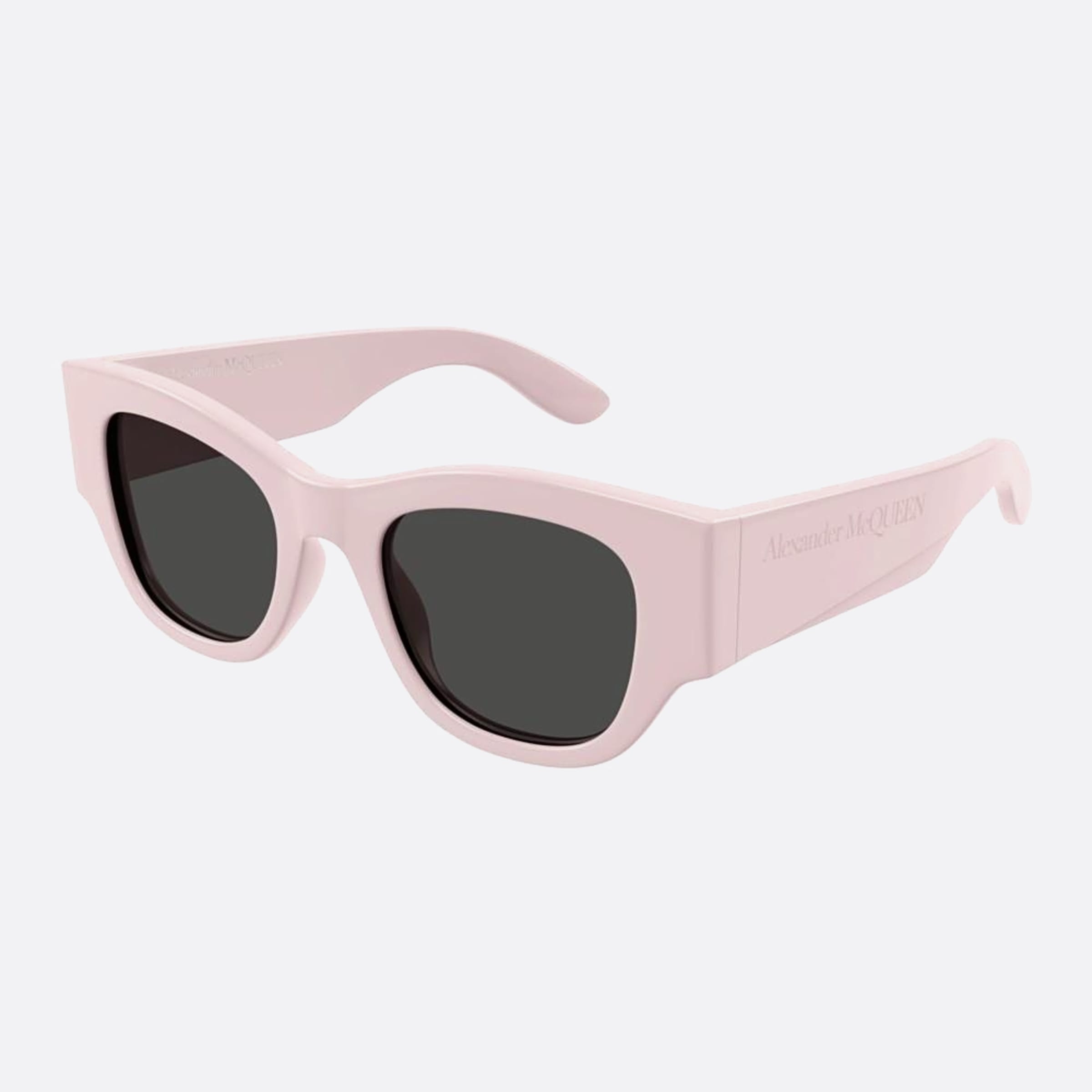 Alexander 50mm Mcqueen Pink Squared Woman Sunglasses - Side View