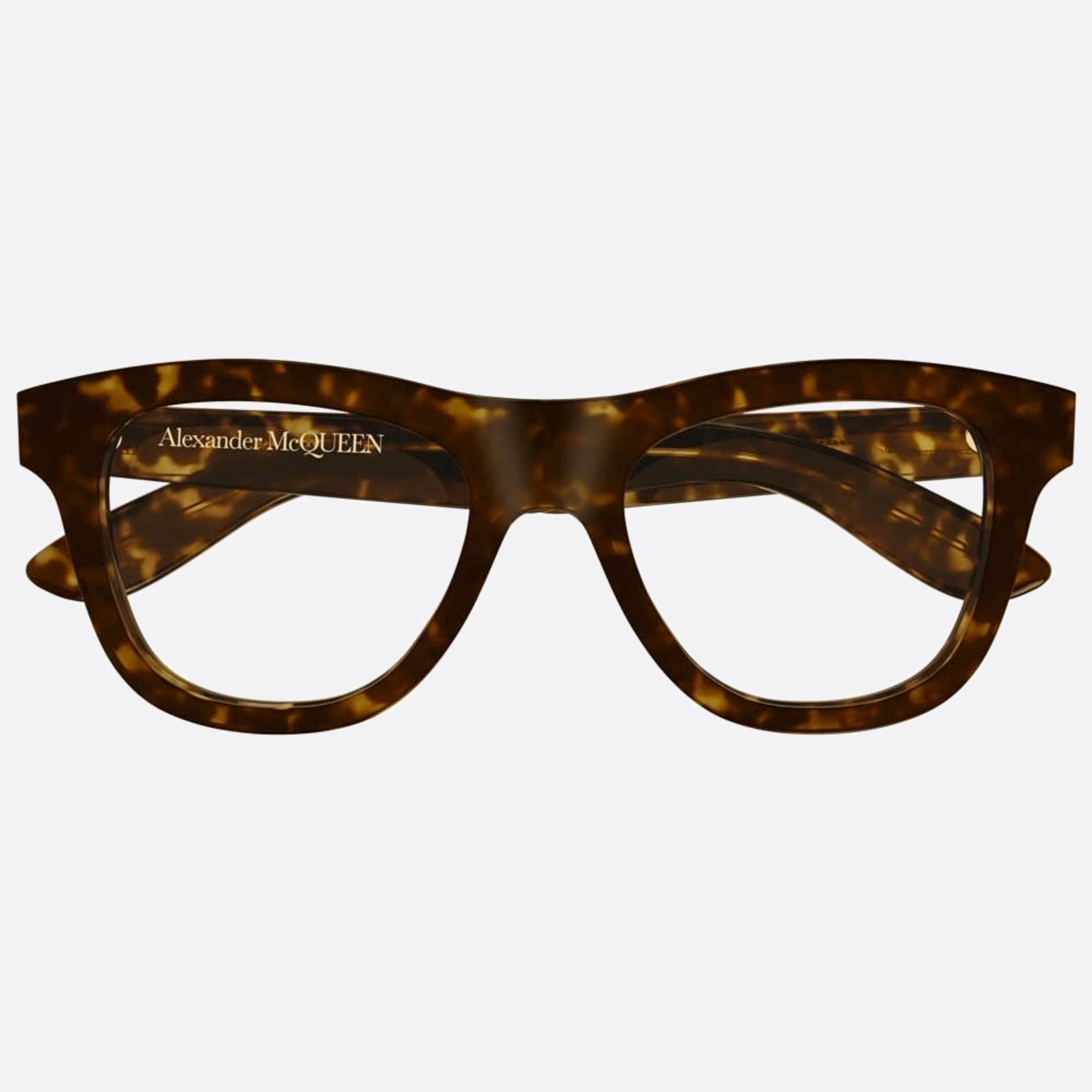 Alexander 54mm Mcqueen Havana Squared Man Eyeglasses - Main View