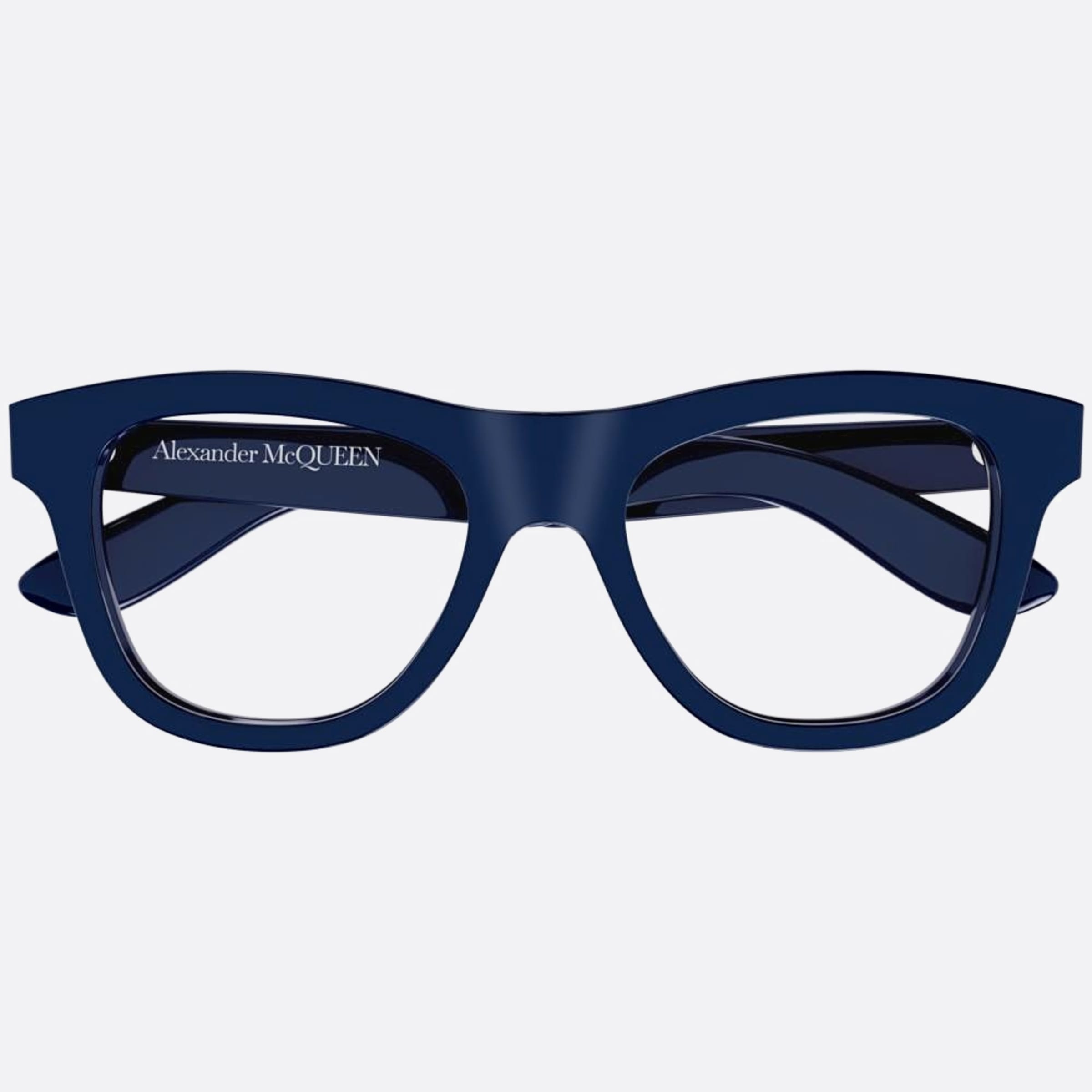 Alexander 54mm Mcqueen Blue Squared Man Eyeglasses - Main View