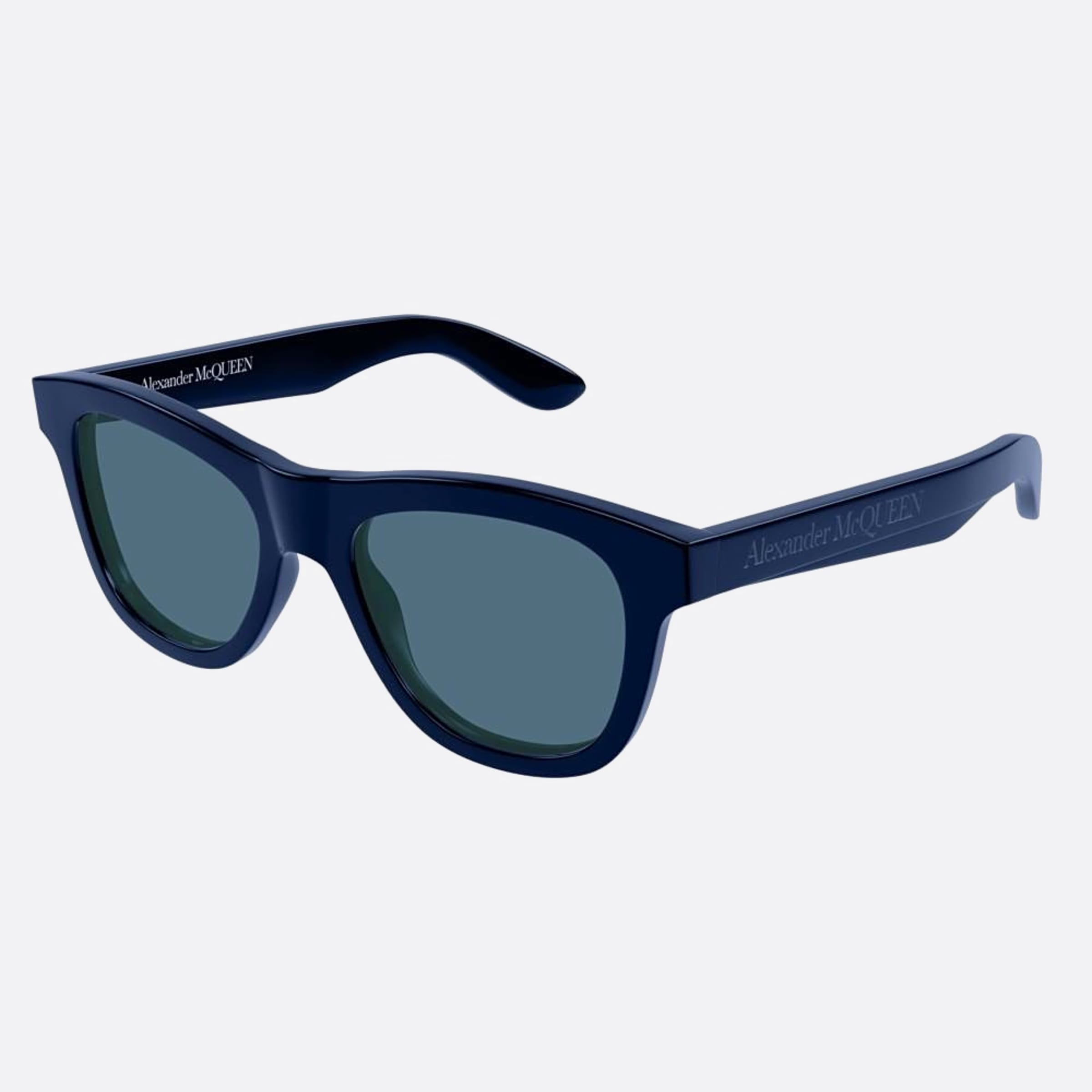 Alexander 54mm Mcqueen Blue Squared Man Sunglasses - Side View