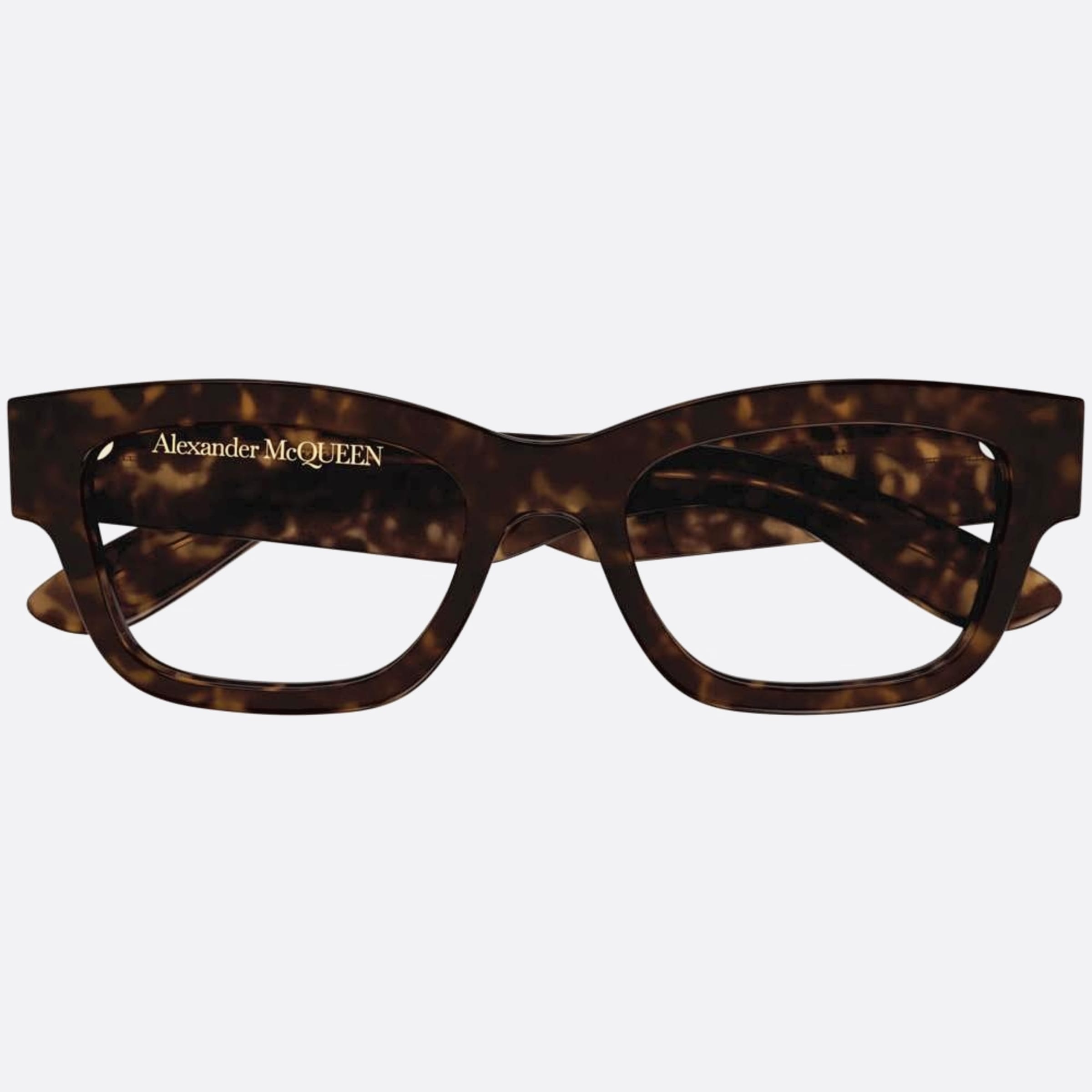 Alexander 52mm Mcqueen Havana Squared Women Eyeglasses - Main View