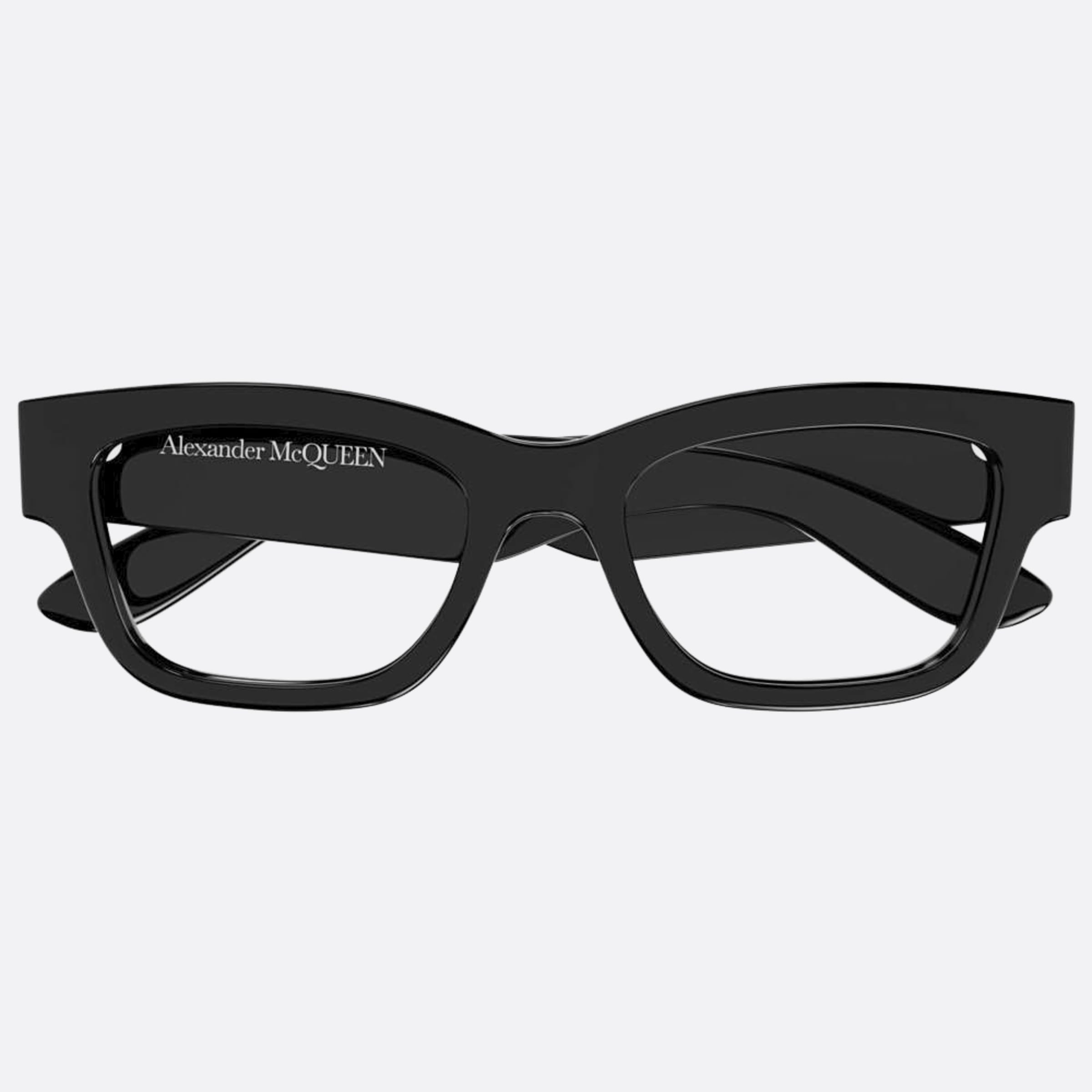 Alexander 54mm Mcqueen Black Squared Woman Eyeglasses - Main View