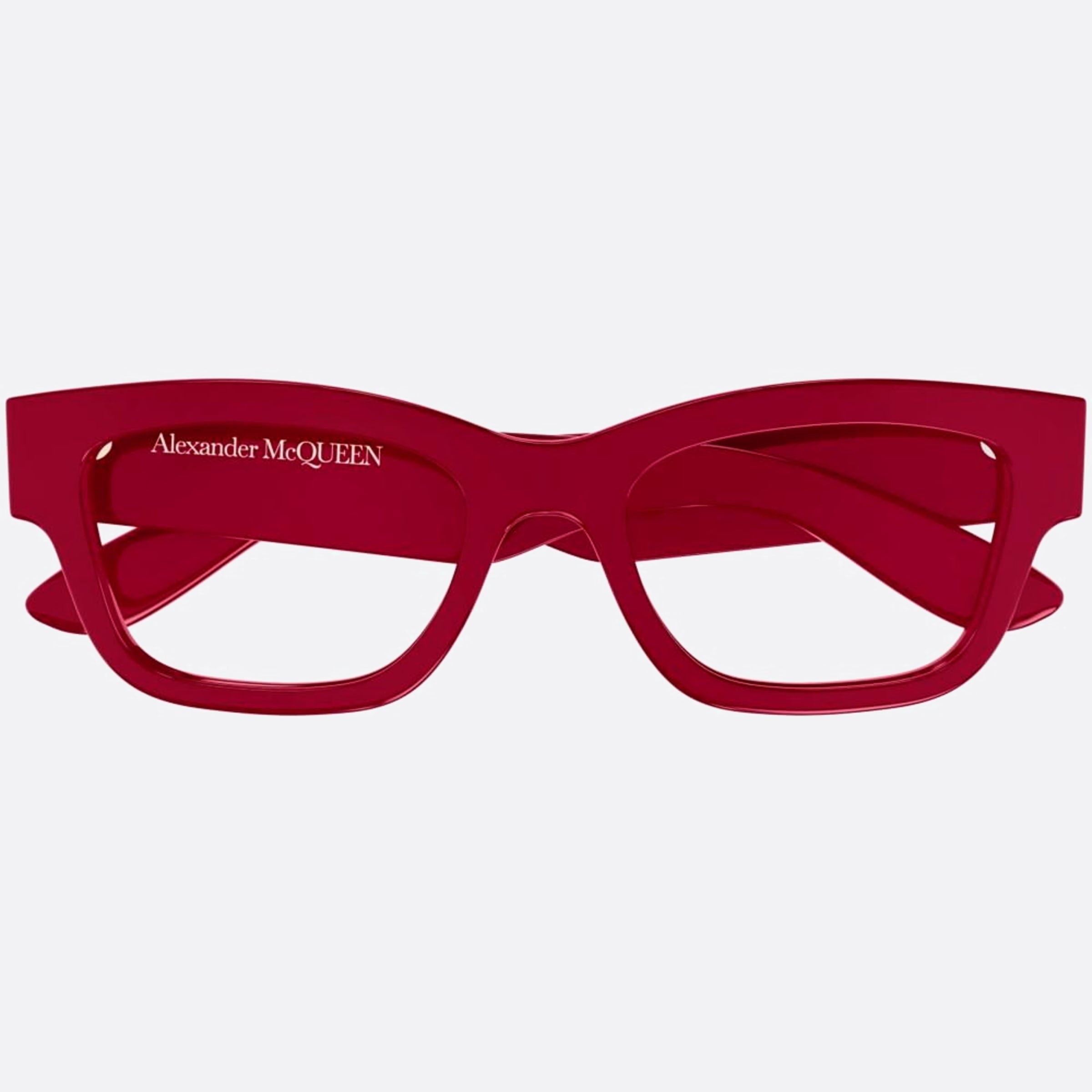 Alexander 54mm Mcqueen Red Squared Woman Eyeglasses - Main View