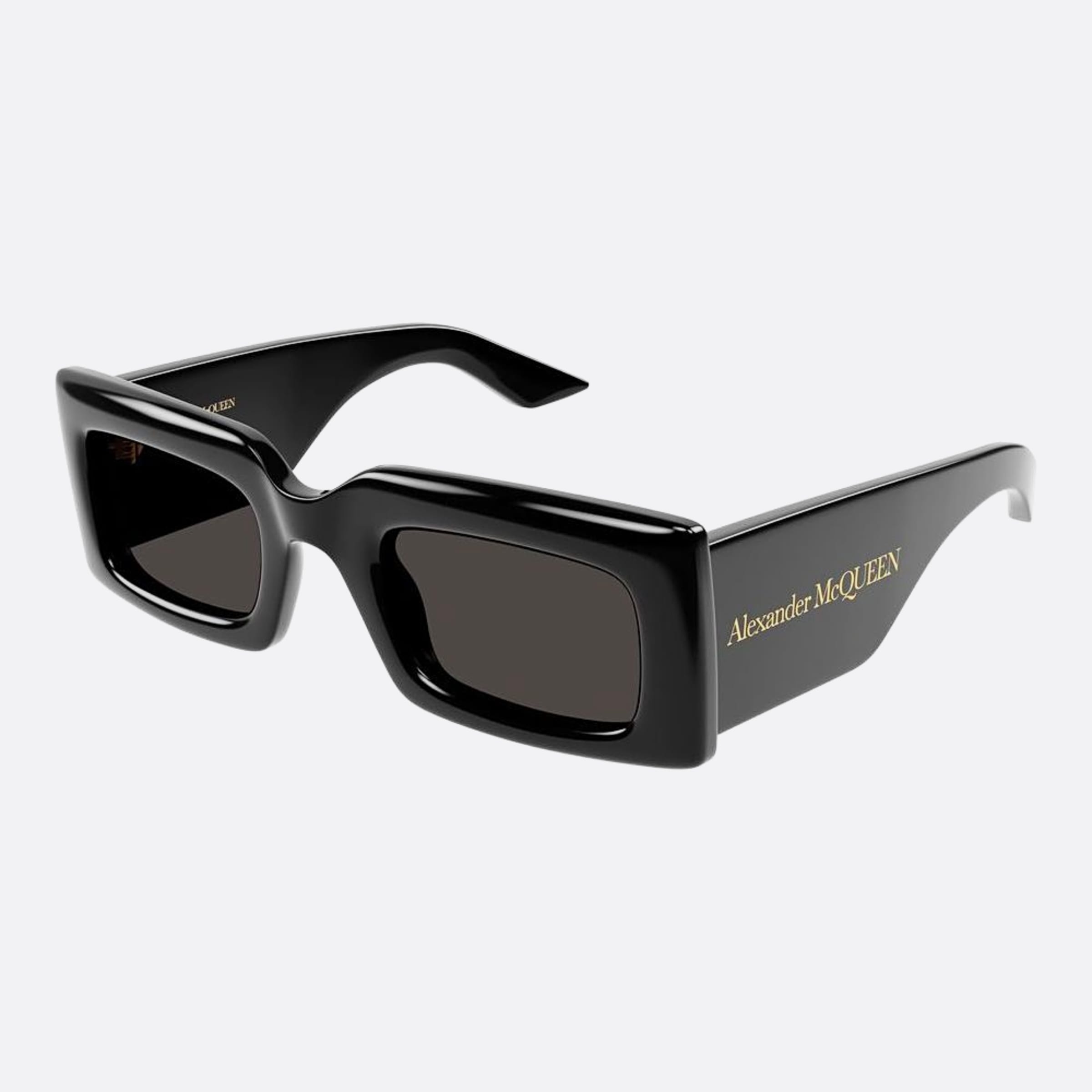 Alexander 50mm Mcqueen Black Squared Woman Sunglasses - Side View