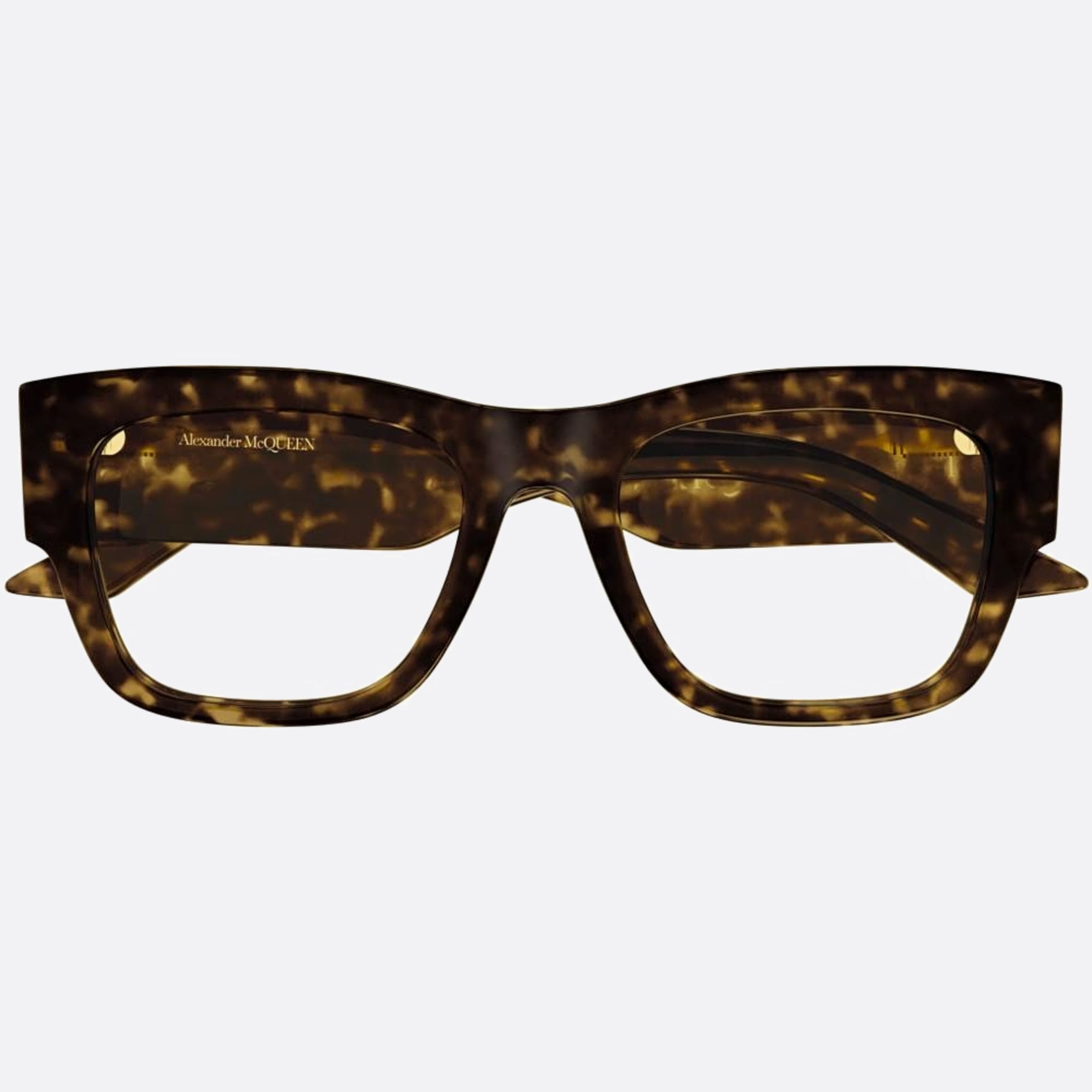 Alexander 52mm Mcqueen Havana Squared Woman Eyeglasses - Main View