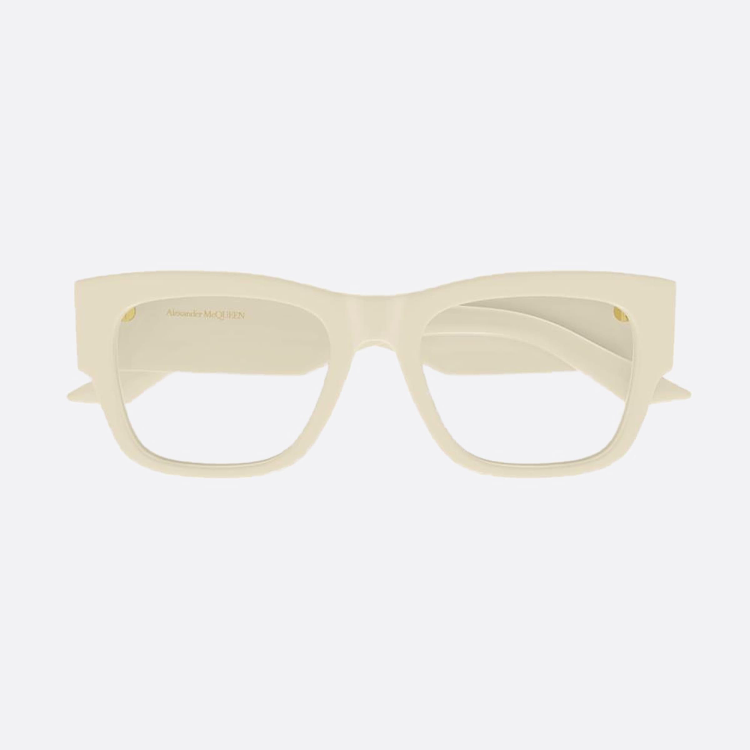 Alexander 52mm Mcqueen Yellow Squared Woman Eyeglasses - Main View