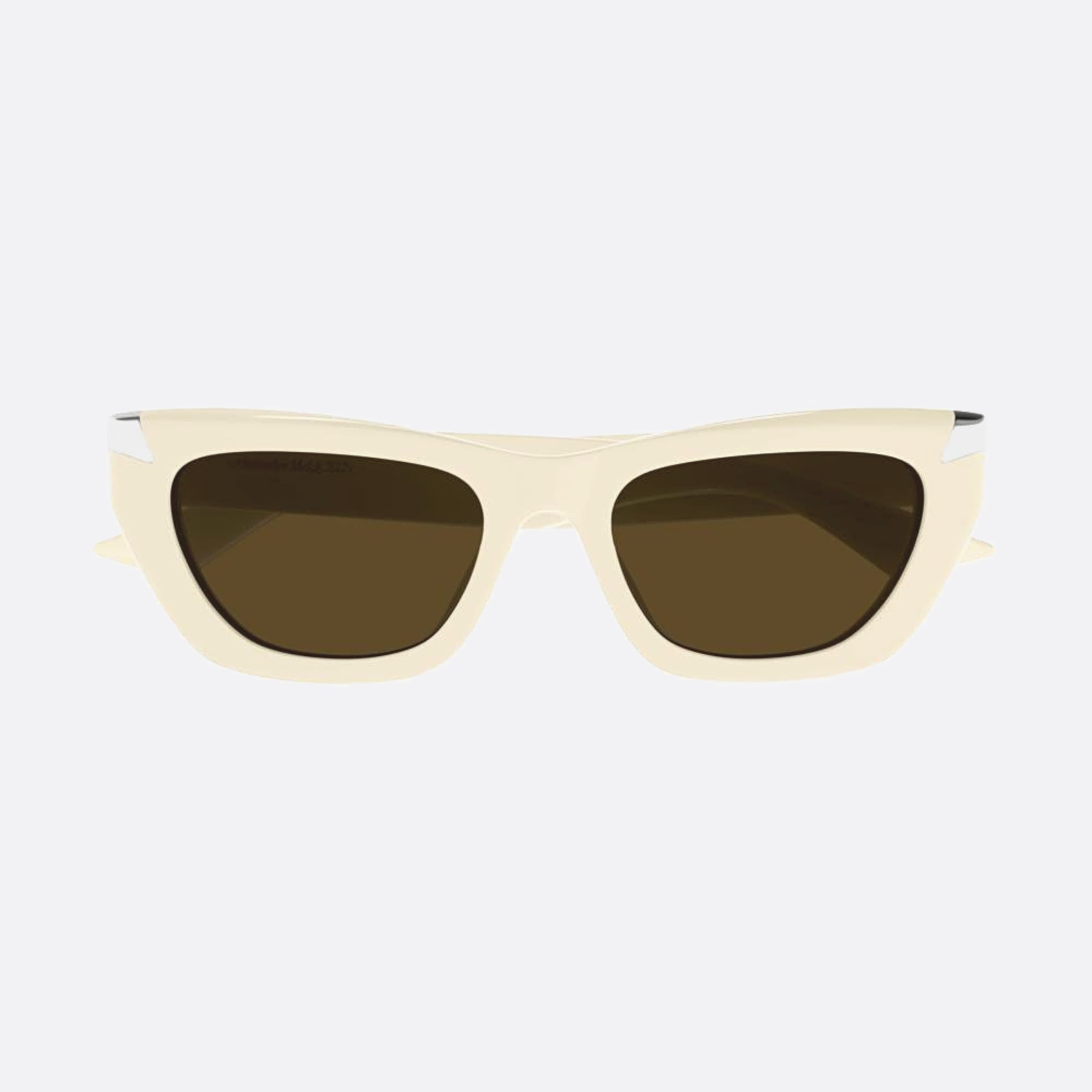 Alexander 53mm Mcqueen Am0440sa White Cat Eye Woman Sunglasses - Main View