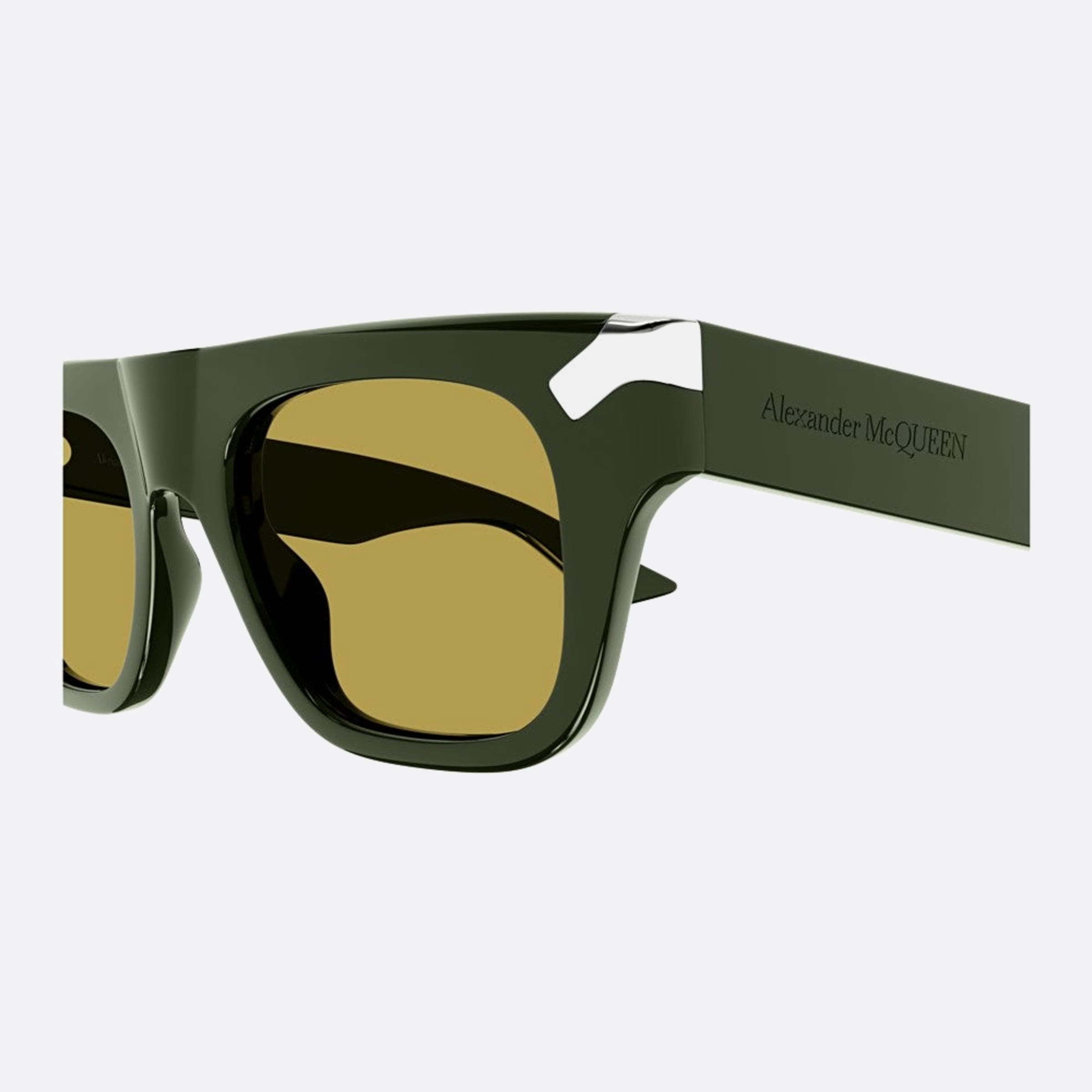 Alexander 51mm Mcqueen Grbr Green Squared Man Sunglasses - Detail View