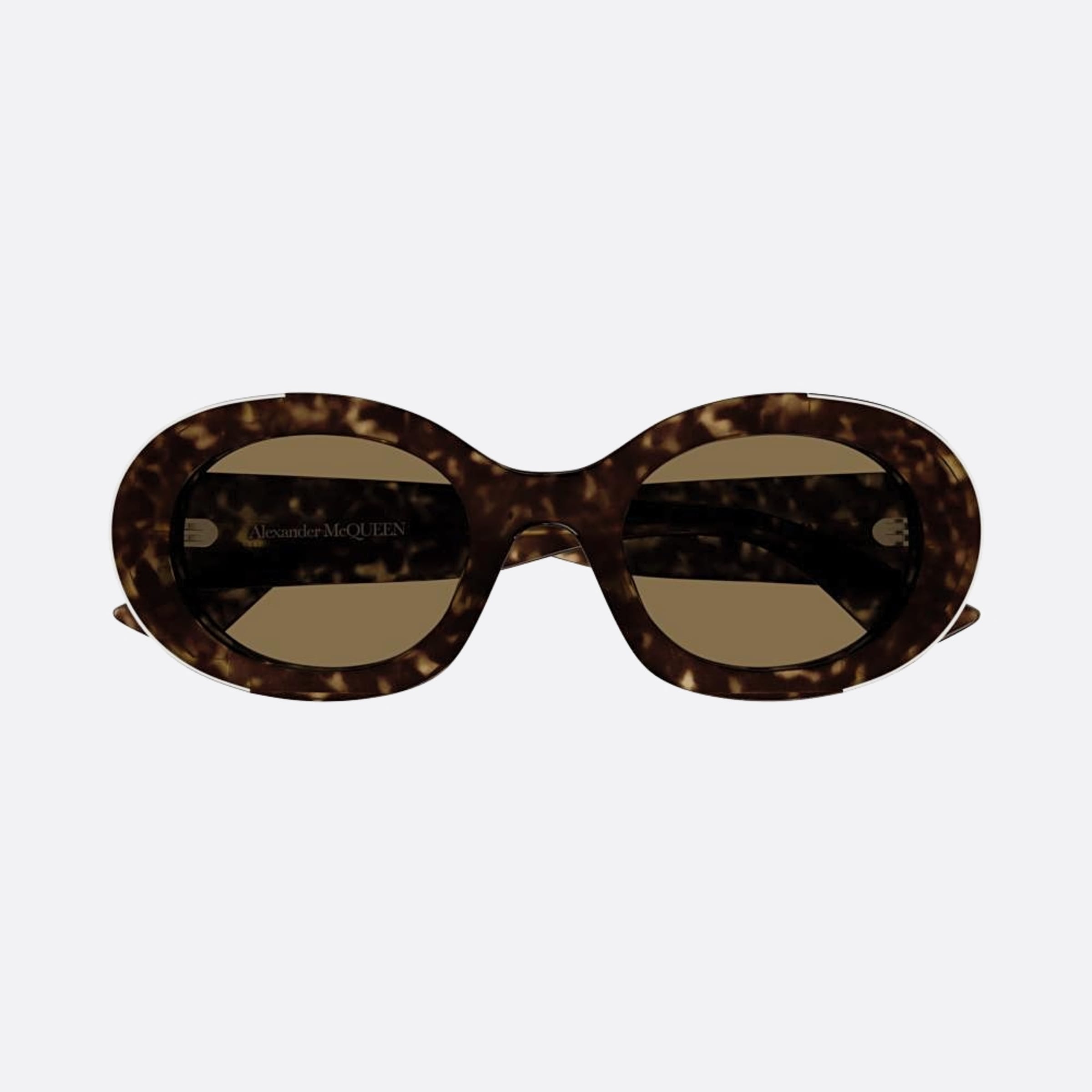 Alexander 51mm Mcqueen Havana Oval Woman Sunglasses - Main View