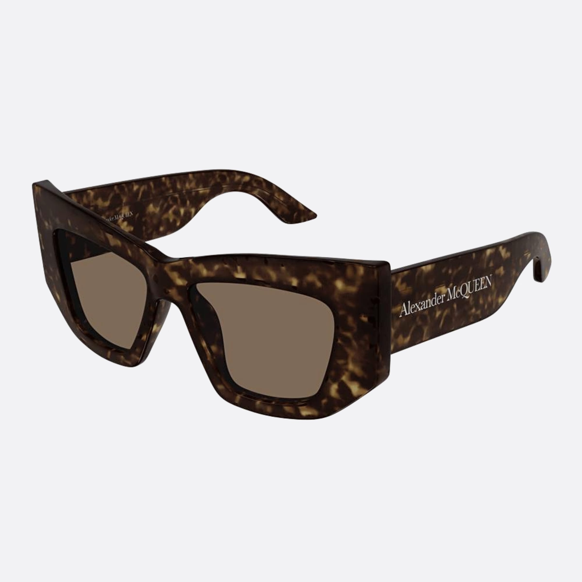Alexander 53mm Mcqueen Havana Other Woman Sunglasses - Side View