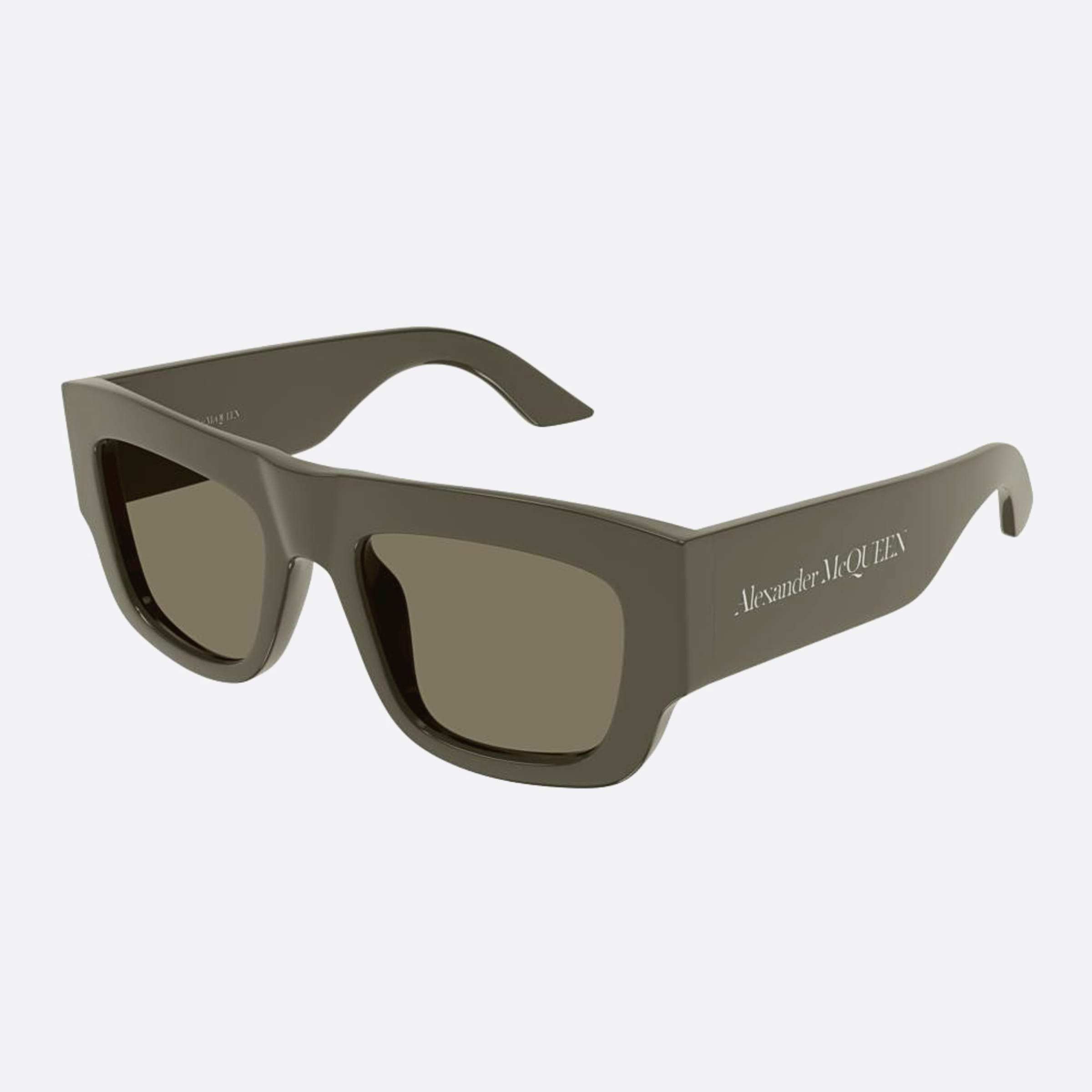 Alexander 53mm Mcqueen Brb Brown Squared Man Sunglasses - Side View
