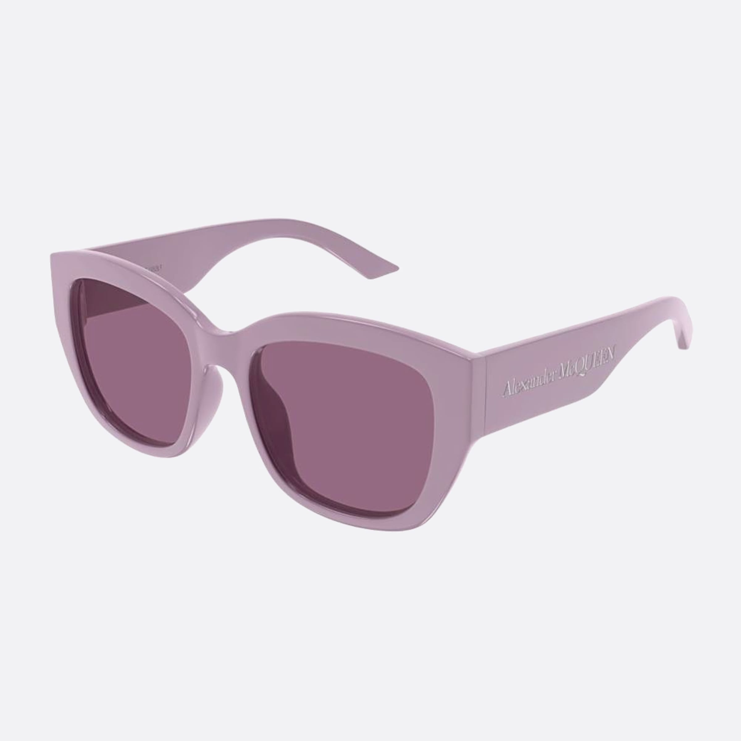 Alexander 55mm Mcqueen Am0451sa Pink Butterfly Women Sunglasses - Side View