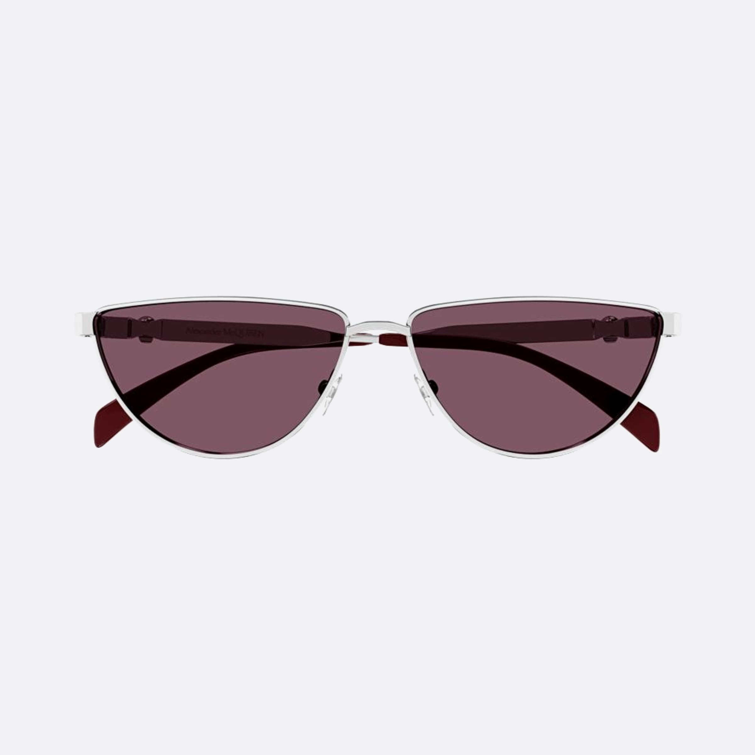 Alexander 60mm Mcqueen Silver Cat Eye Woman Sunglasses - Main View