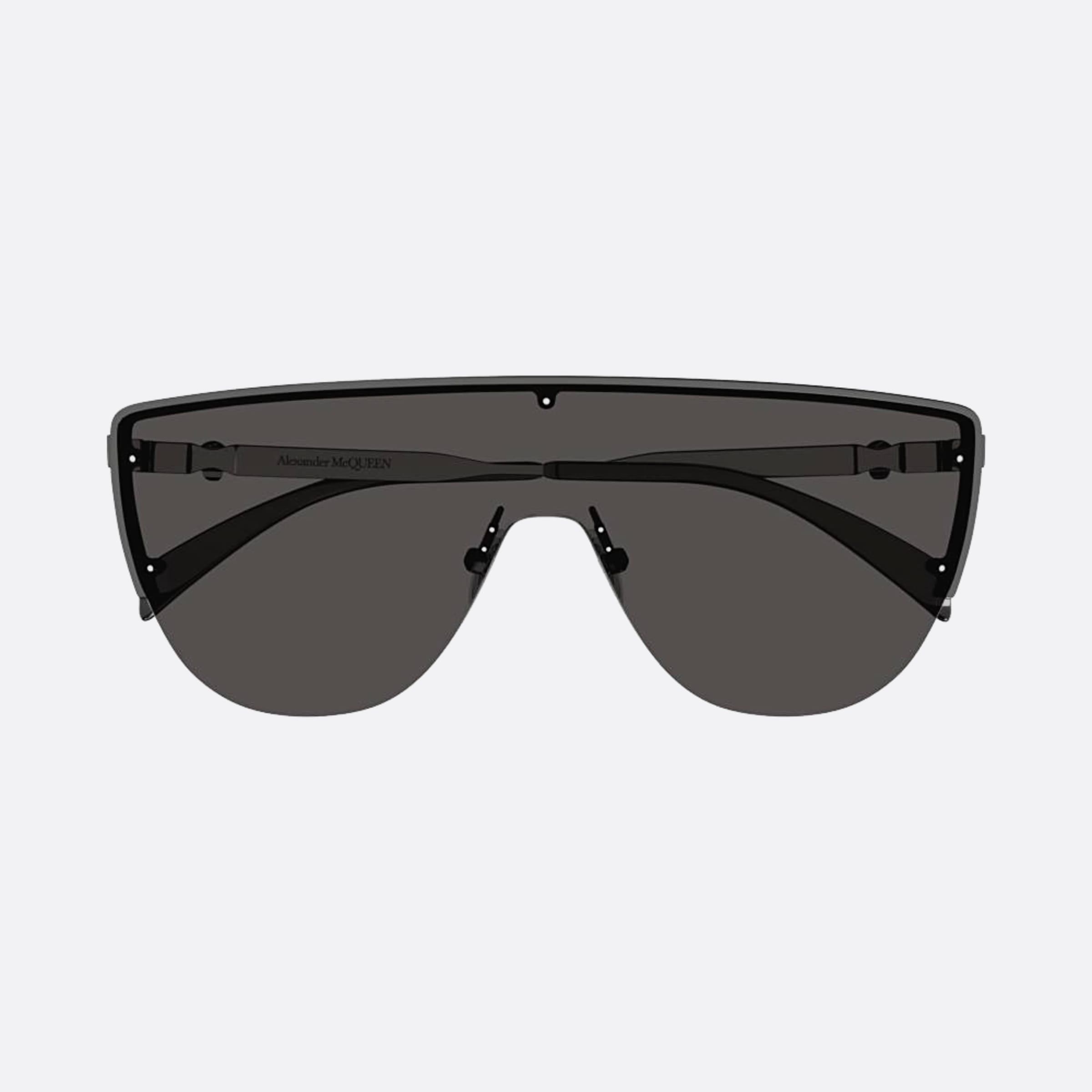 Alexander 99mm Mcqueen Ruthenium Shield Man Sunglasses - Main View