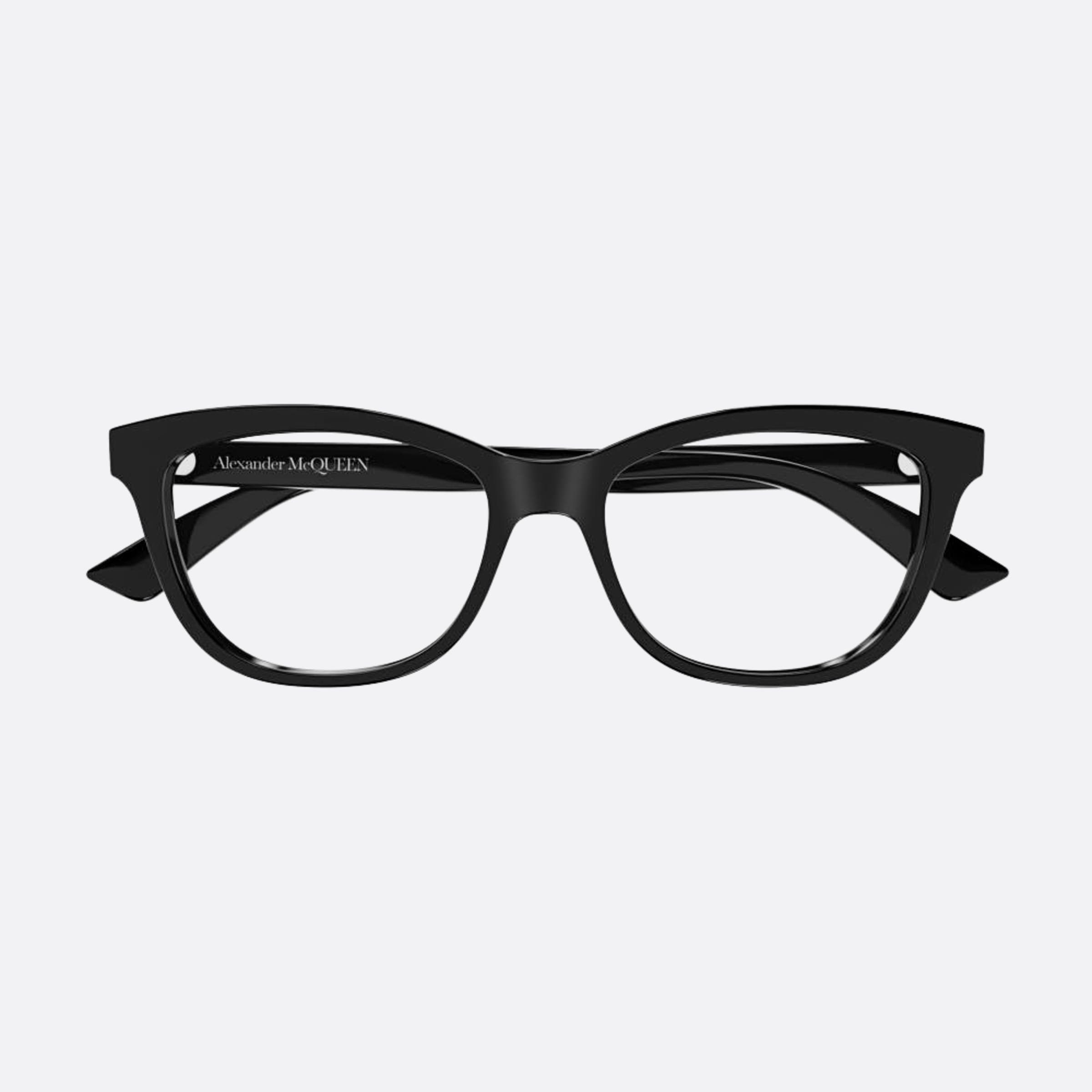 Alexander 53mm Mcqueen Black Squared Woman Eyeglasses - Main View
