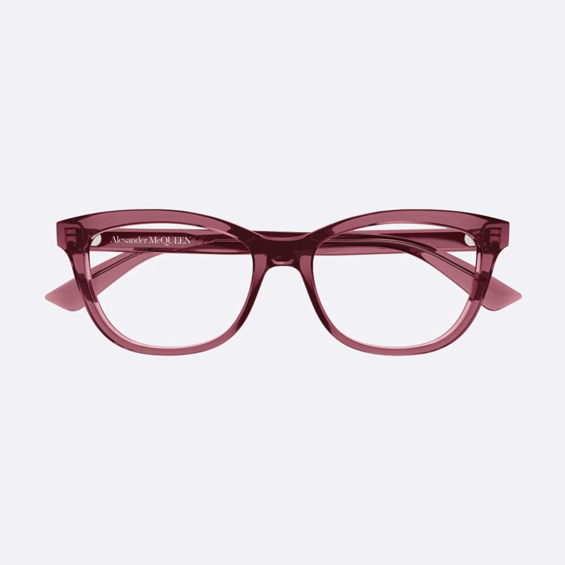 Alexander 53mm Mcqueen Red Squared Woman Eyeglasses - Main View