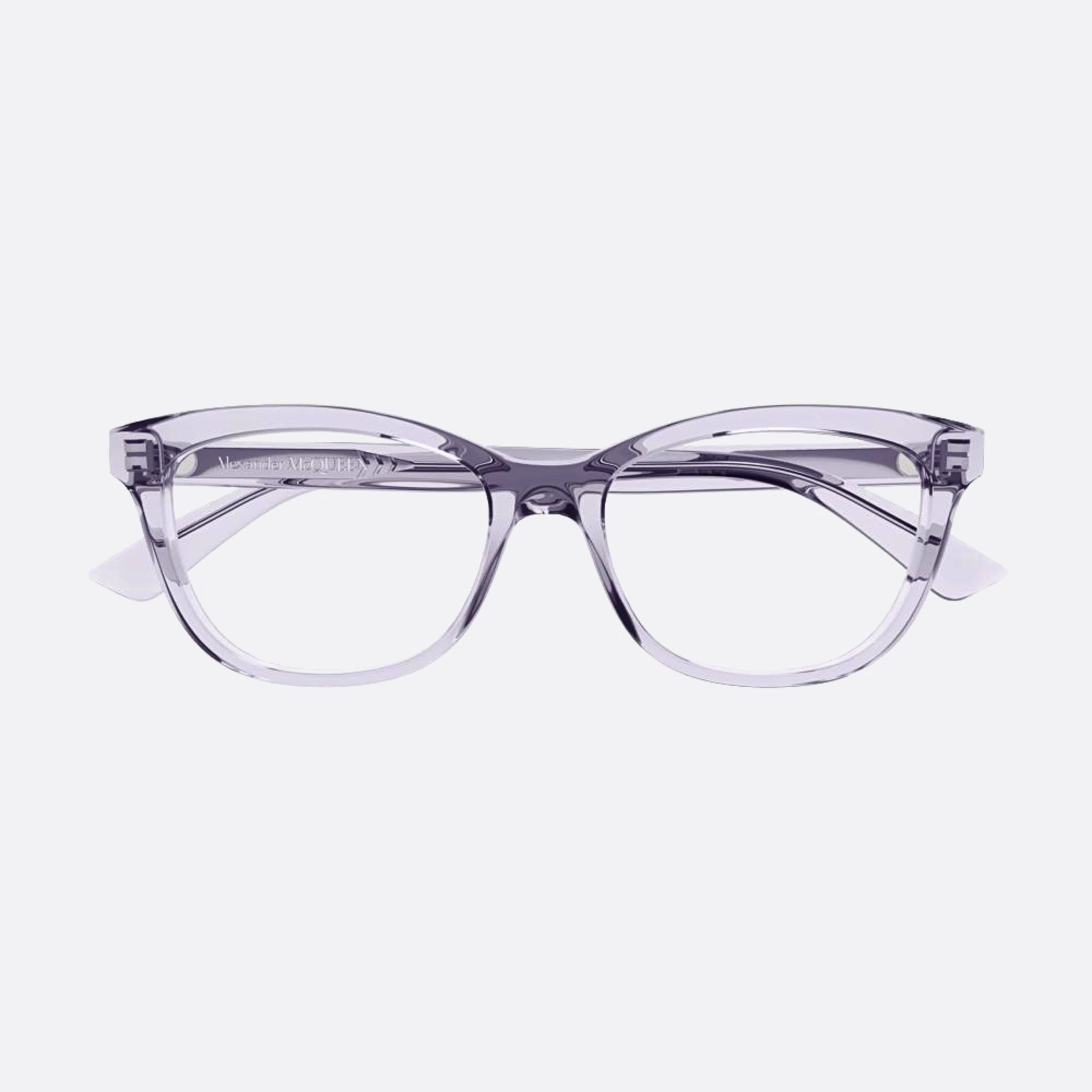 Alexander 53mm Mcqueen Violet Squared Woman Eyeglasses - Main View