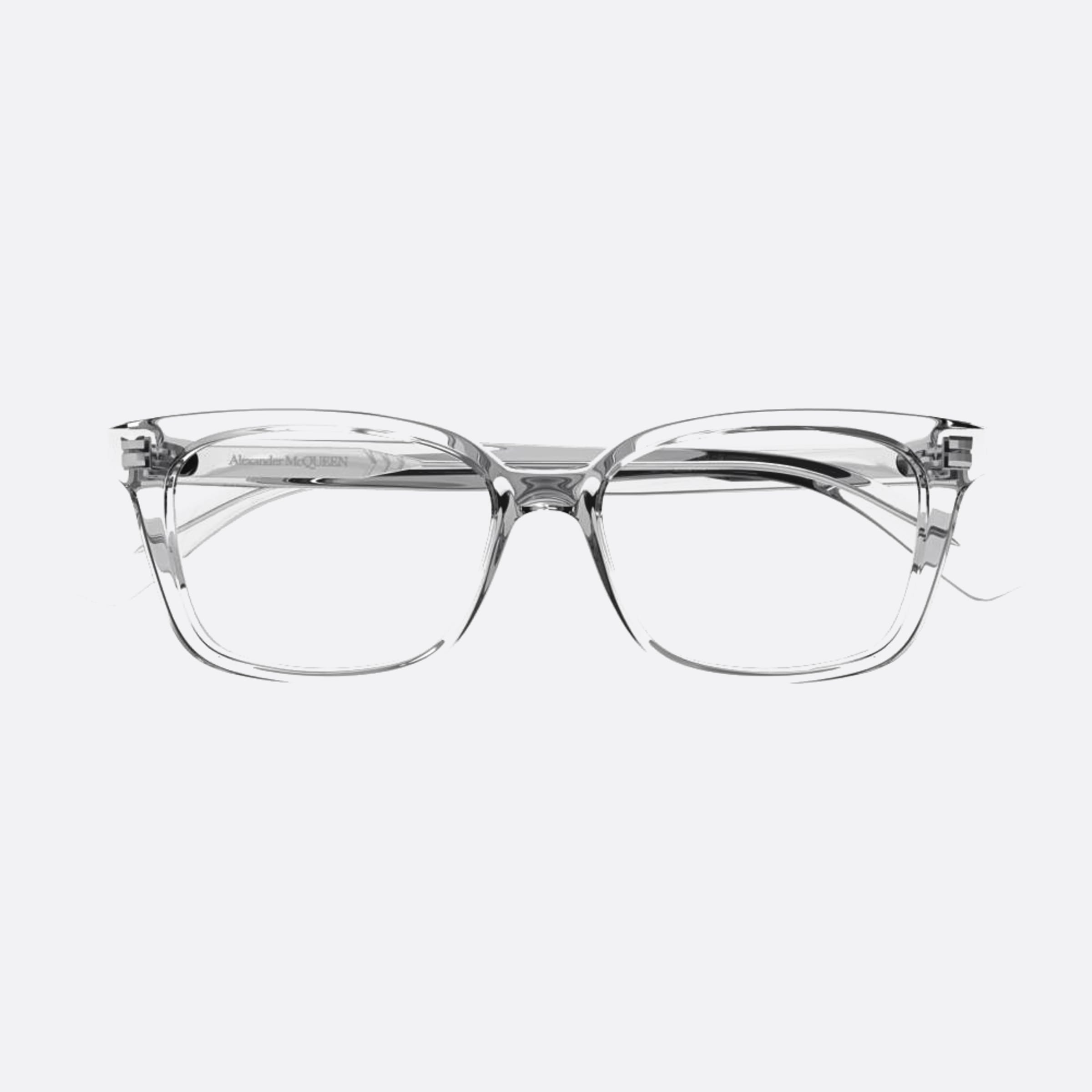 Alexander 52mm Mcqueen Transparent Squared Woman Eyeglasses - Main View