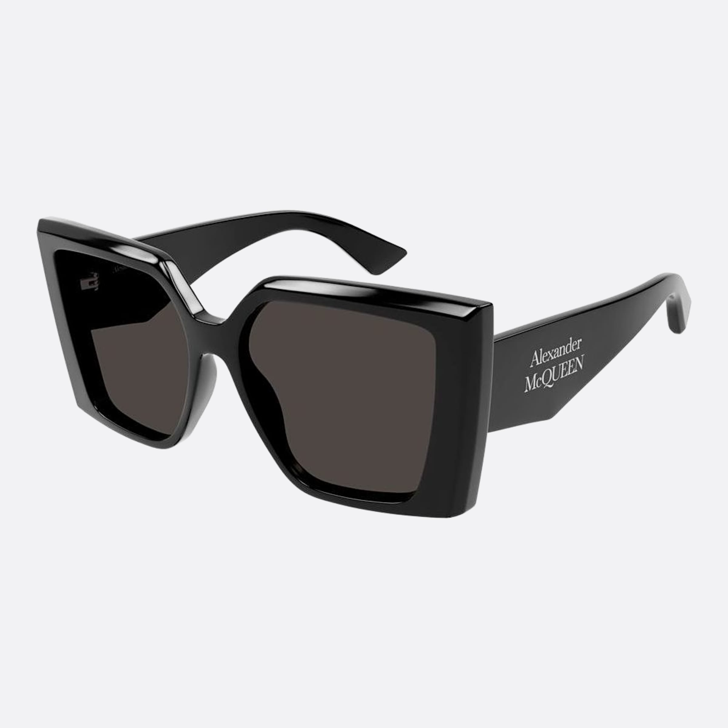 Alexander 56mm Mcqueen Black Butterfly Woman Sunglasses - Side View
